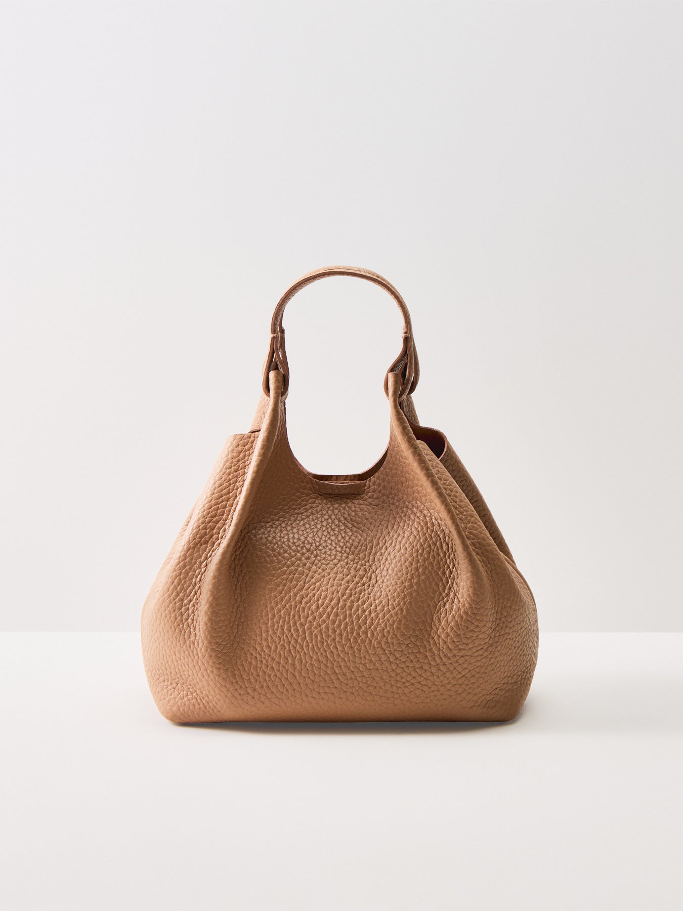 Dua Medium Leather Crossbody Bag Brown