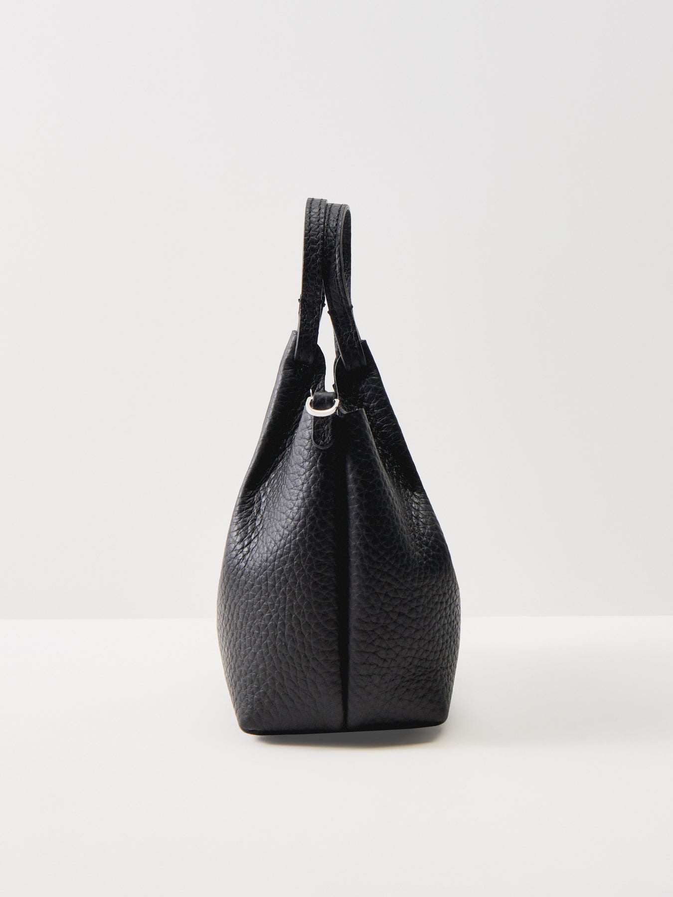Dua Small Leather Crossbody Bag Black