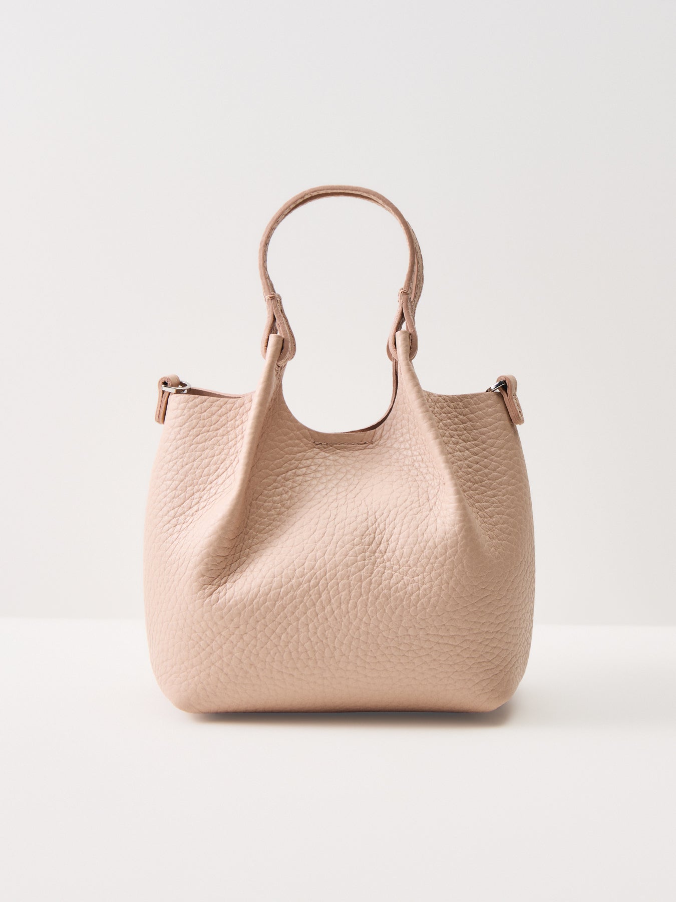 Dua Small Leather Crossbody Bag Pink Salt