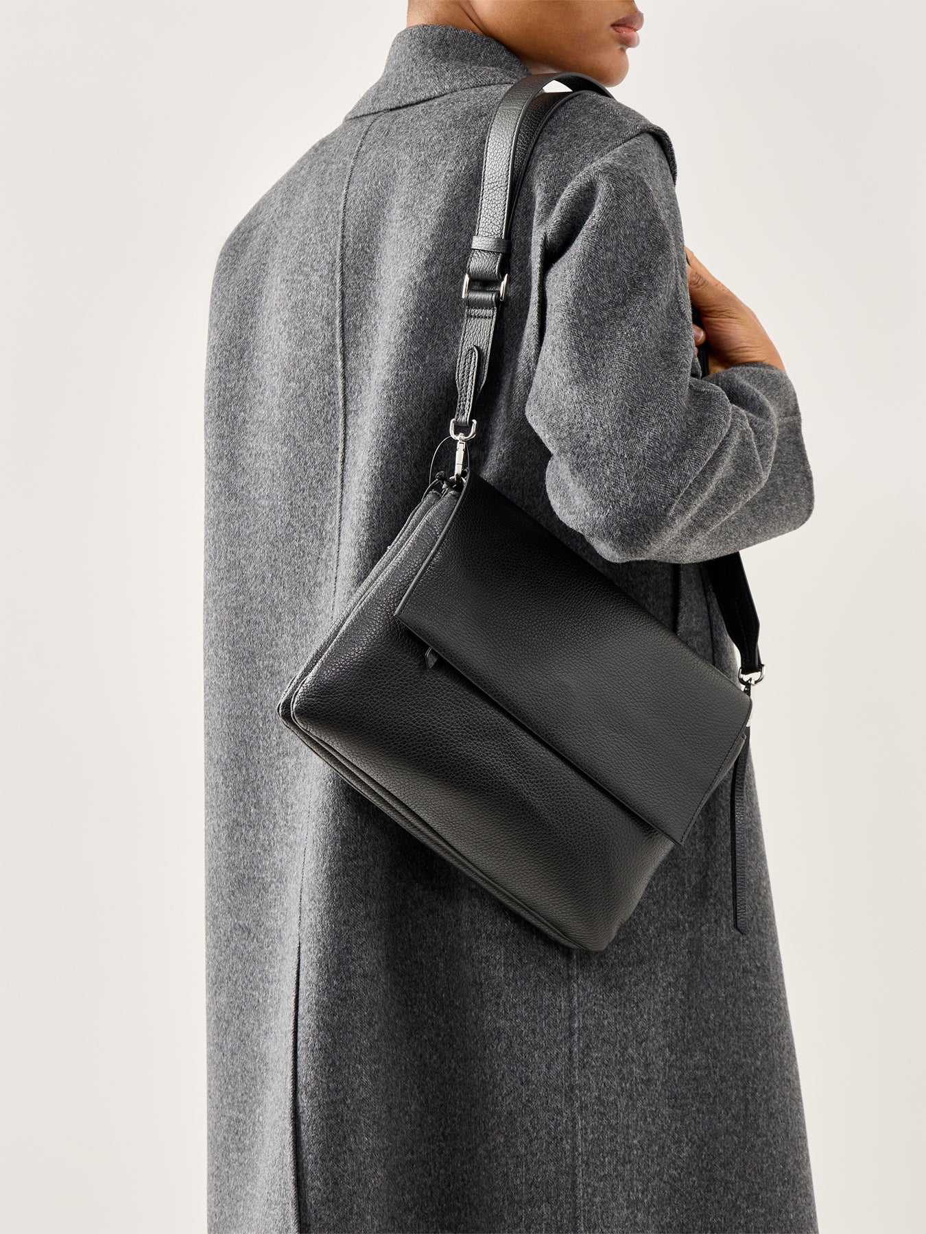 Three Large Crossbody Bag Black