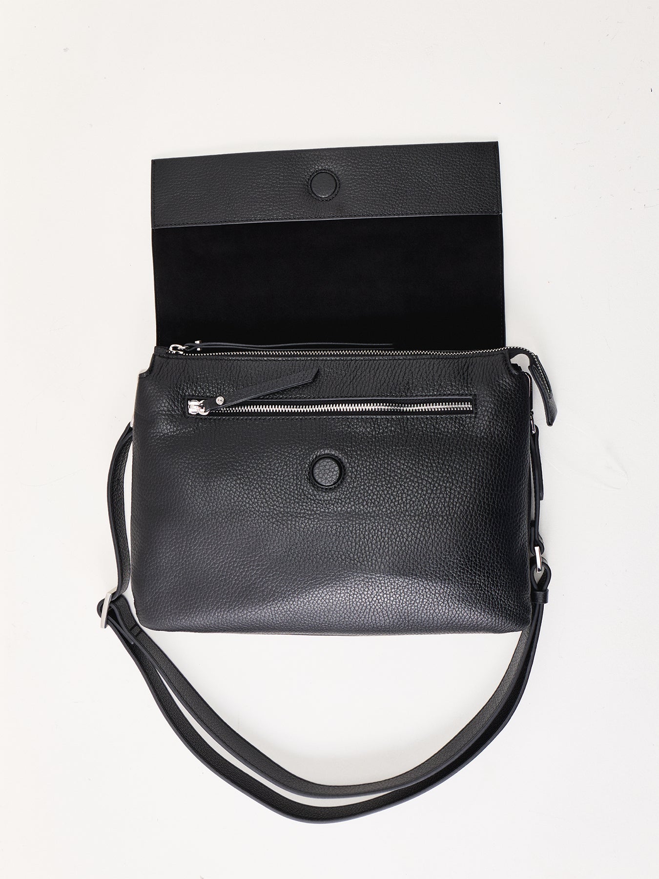 Three Large Crossbody Bag Black