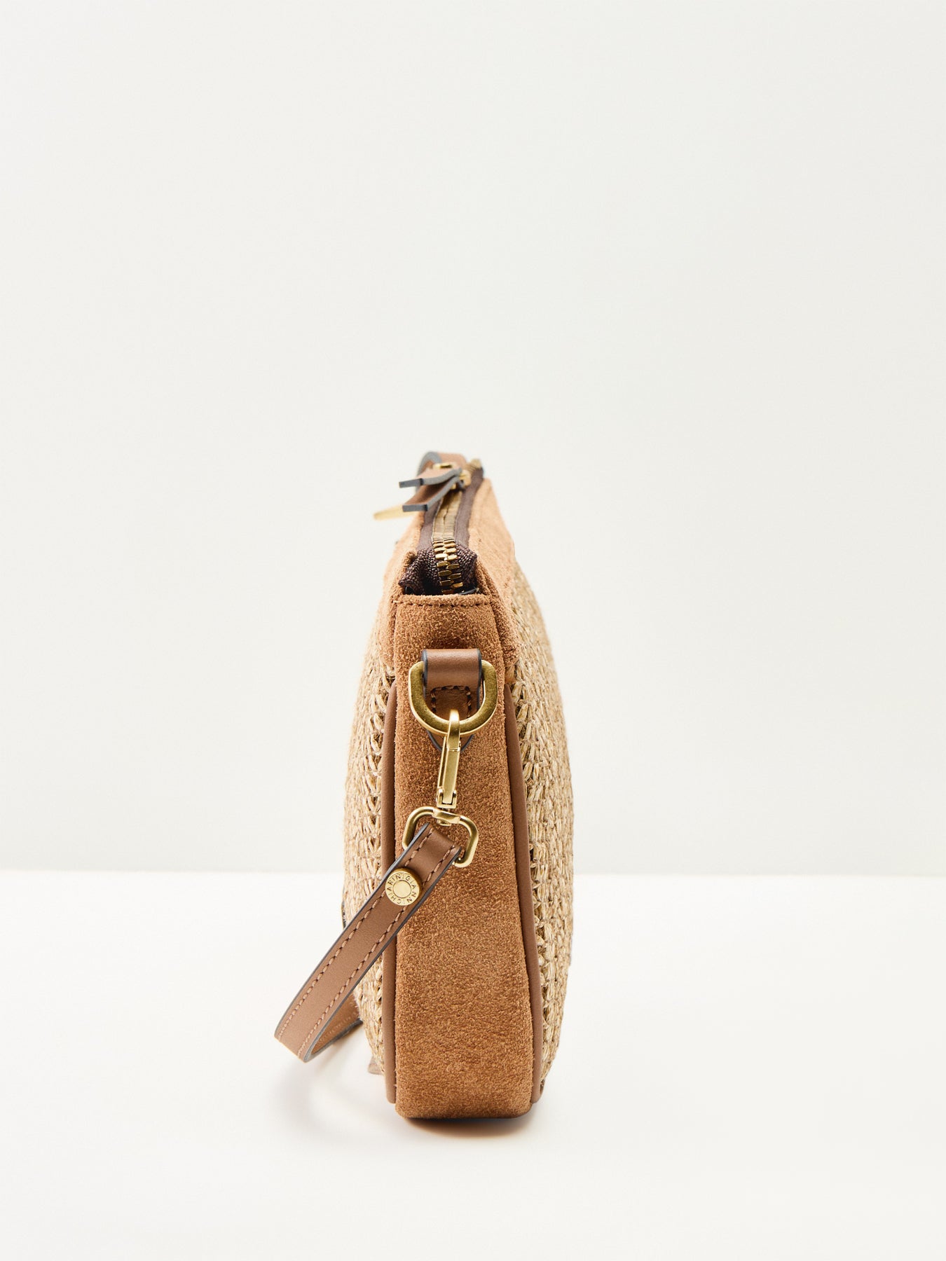 Brooke Straw Crossbody Bag Neutral