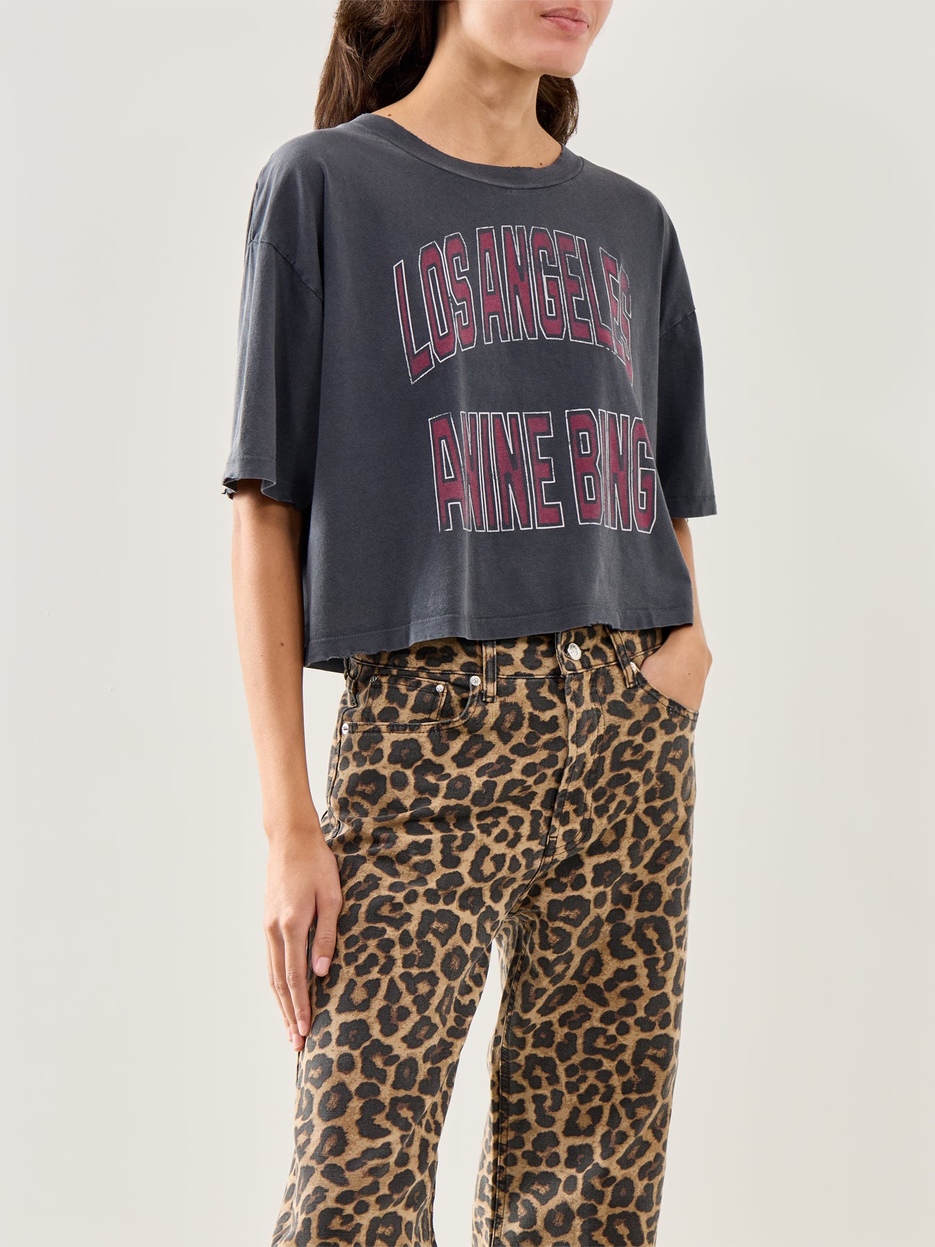 Johnny Cropped Short-Sleeve Tee Black