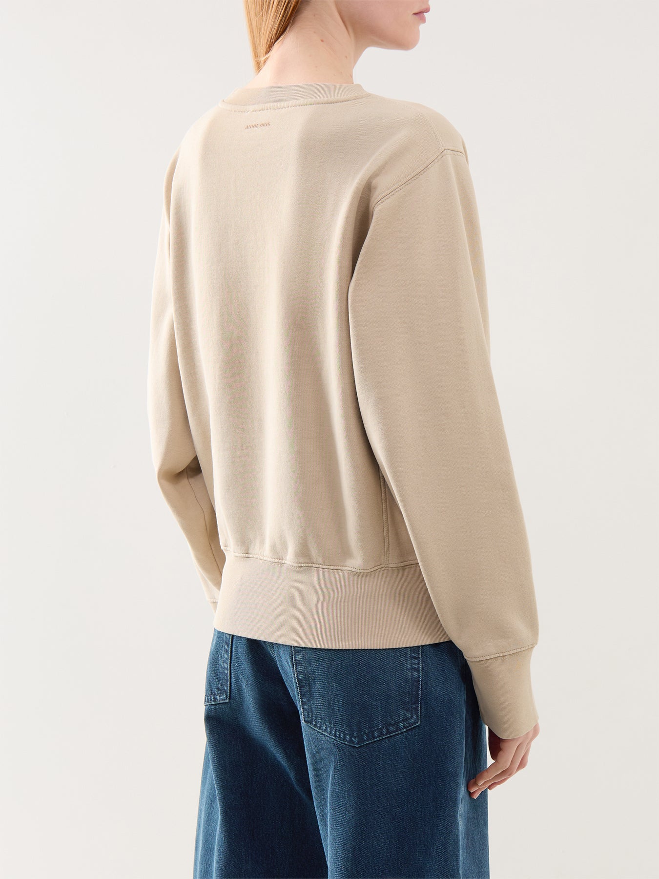 Harry Shrunken Sweatshirt Paris Beige