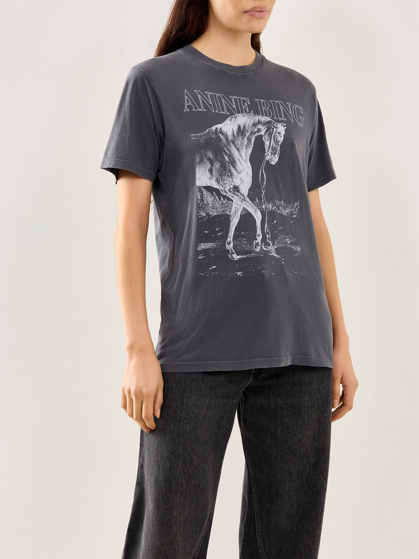 Lili Horse Graphic Tee Black
