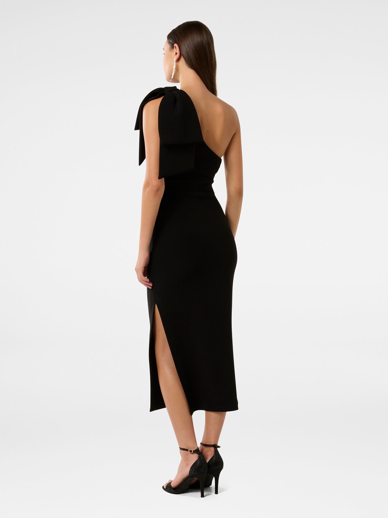 Jade Bow Bodycon Dress Black