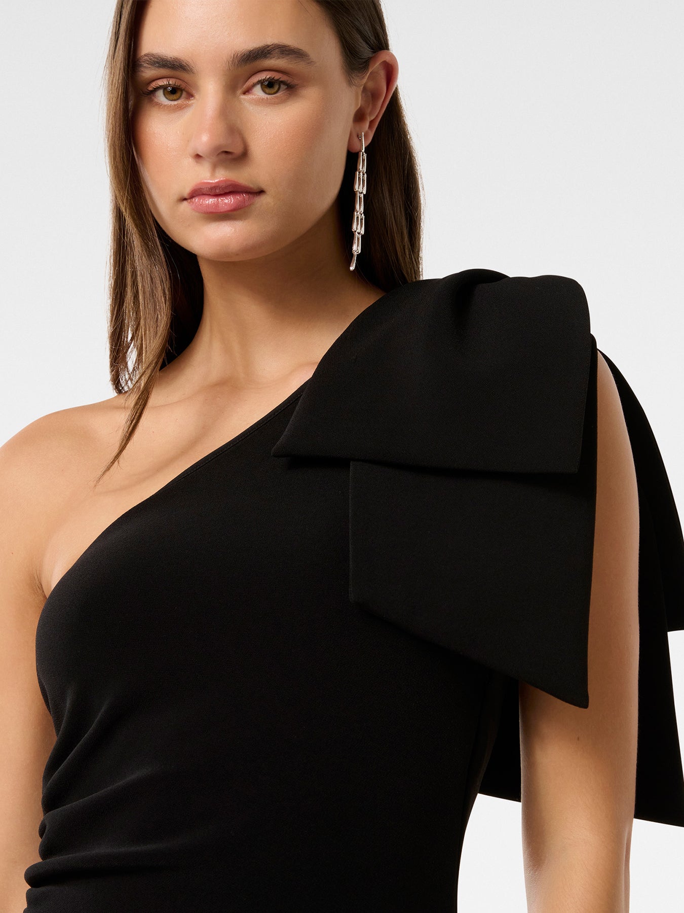 Jade Bow Bodycon Dress Black