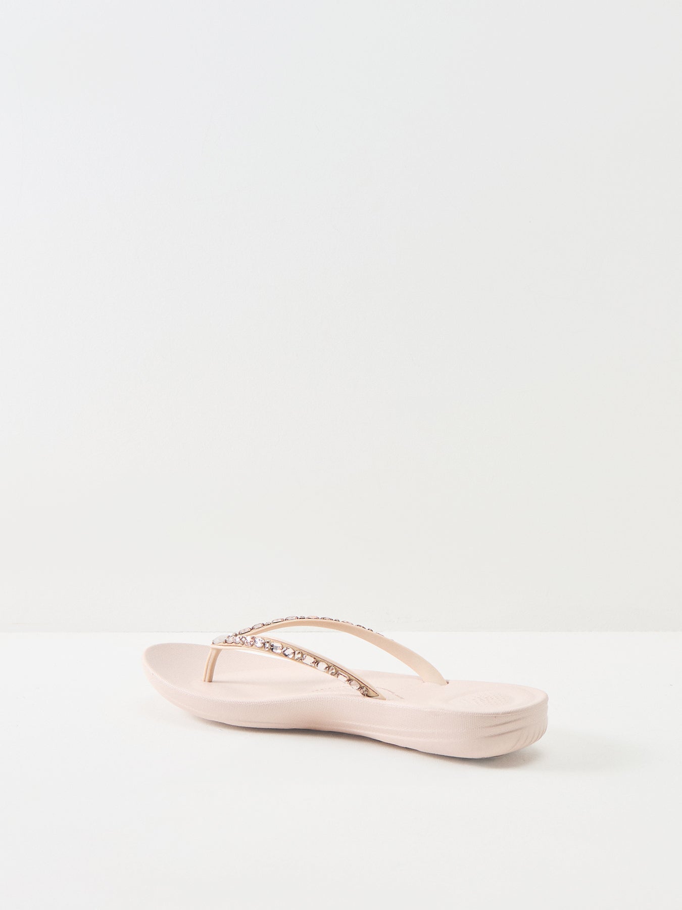 Iqushion Multi Crystal Ergonomic Flip Flops Nude Rose