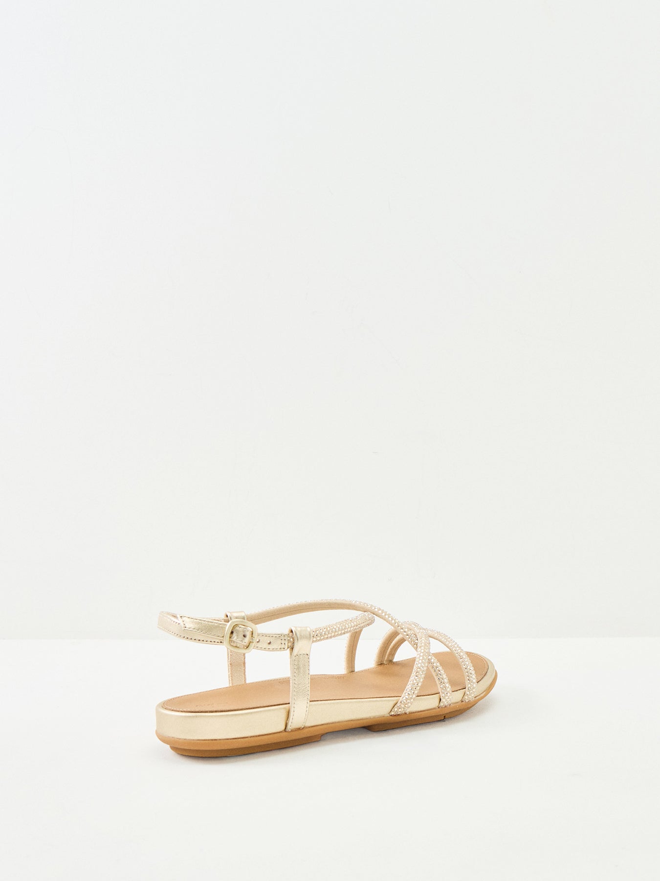 Gracie Crystal Strappy Sandals Gold