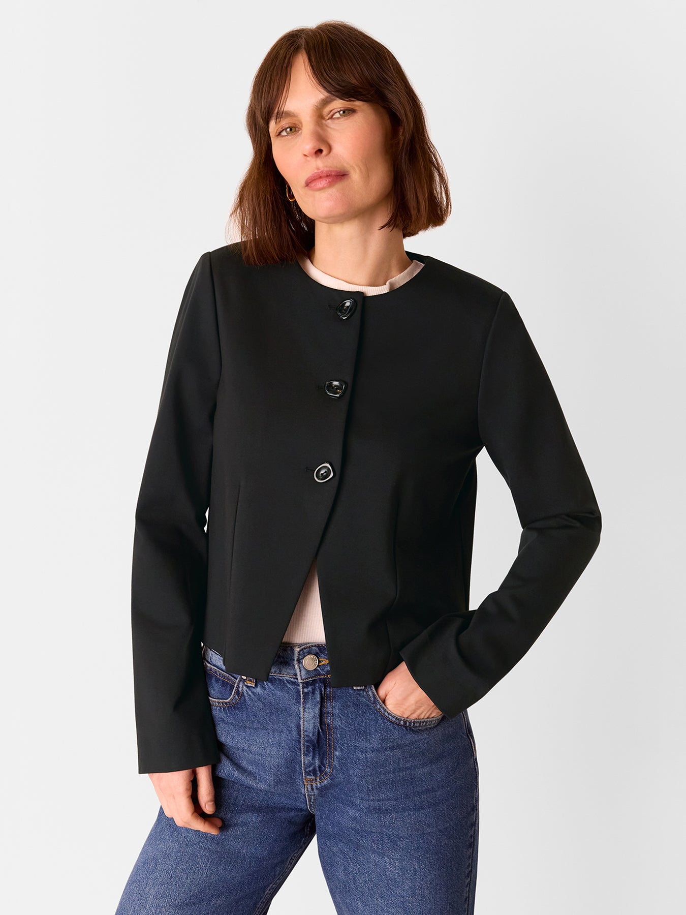 Anne Ponte Button Jacket