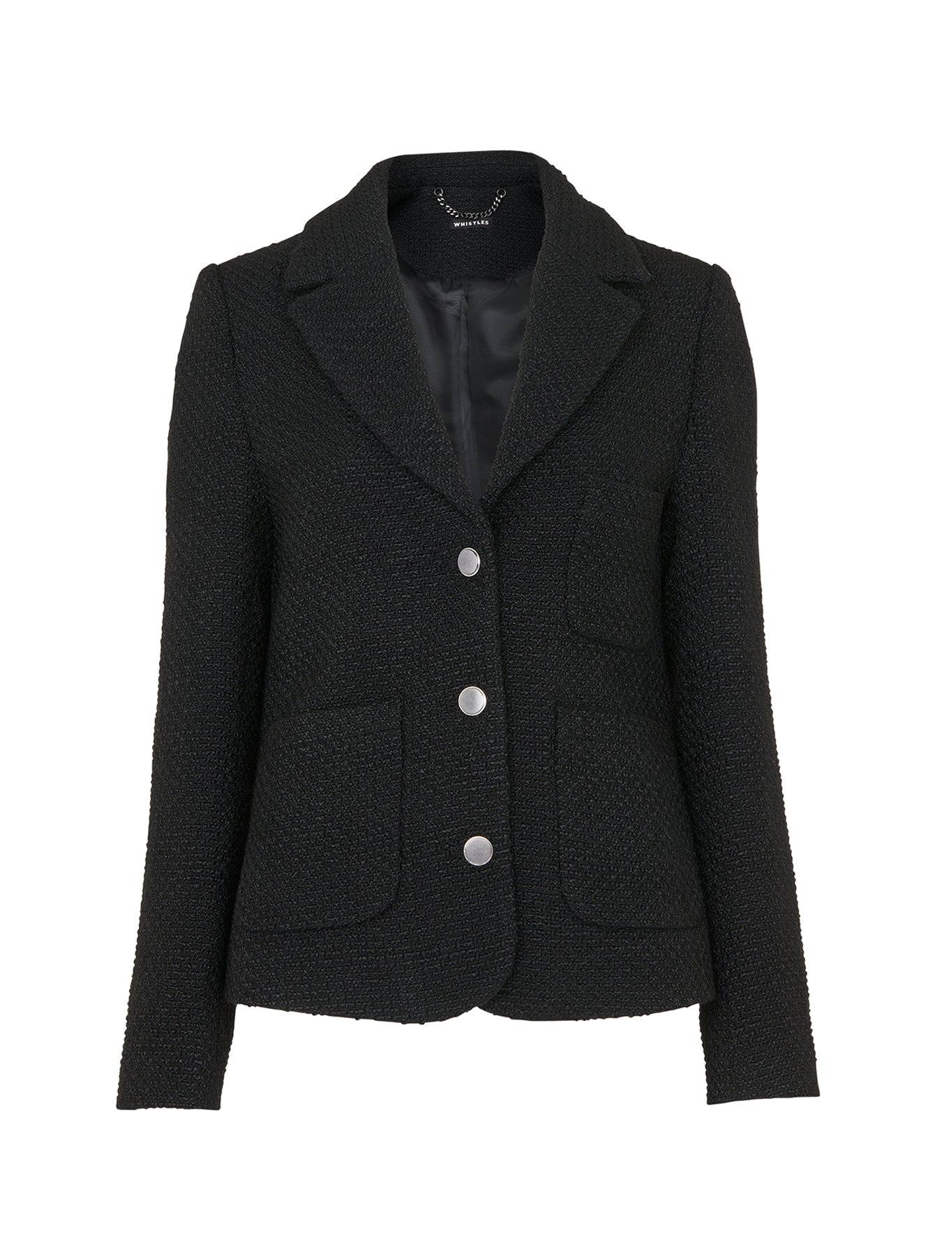 Classic Textured Jacket Black