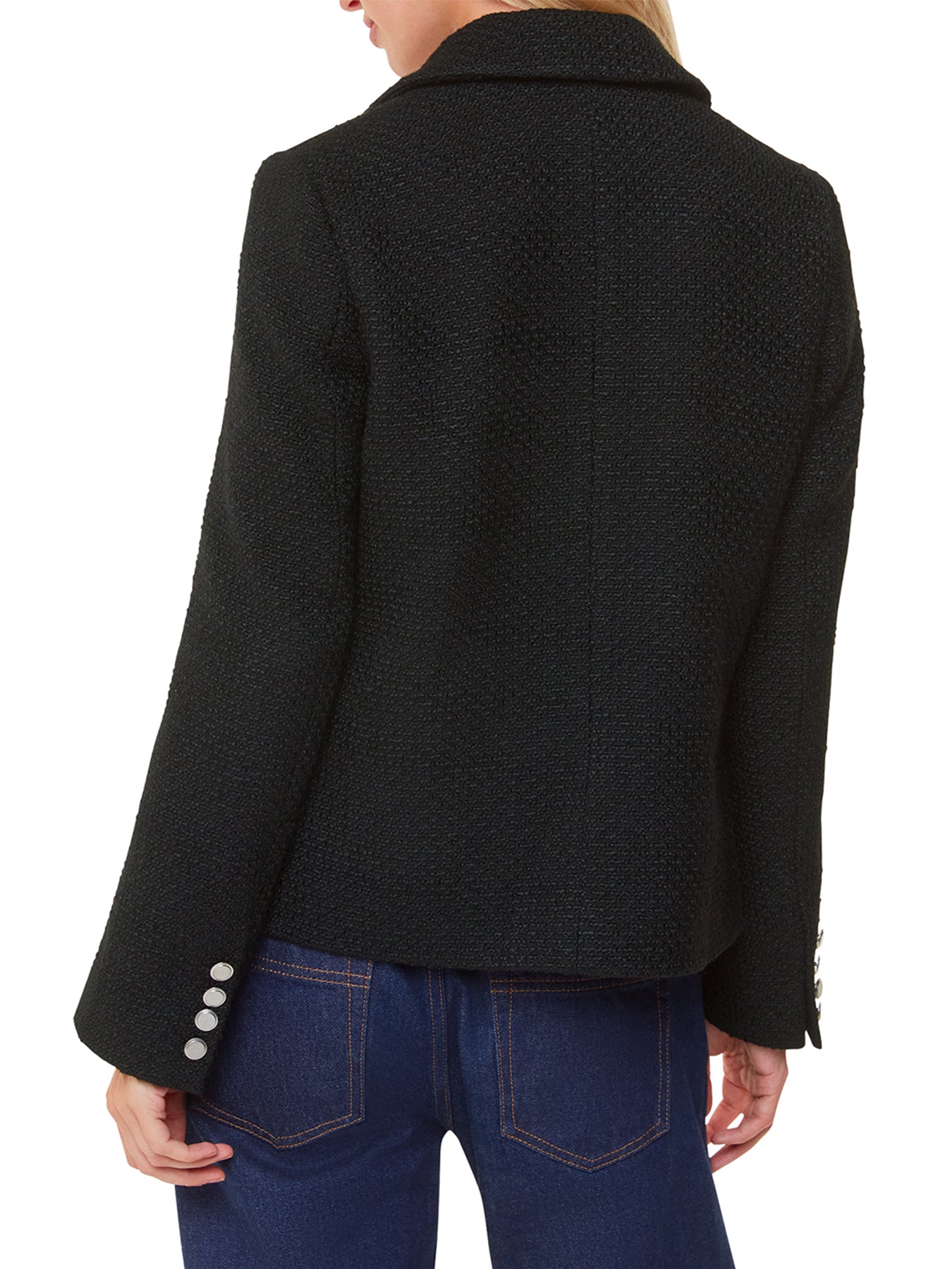 Classic Textured Jacket Black