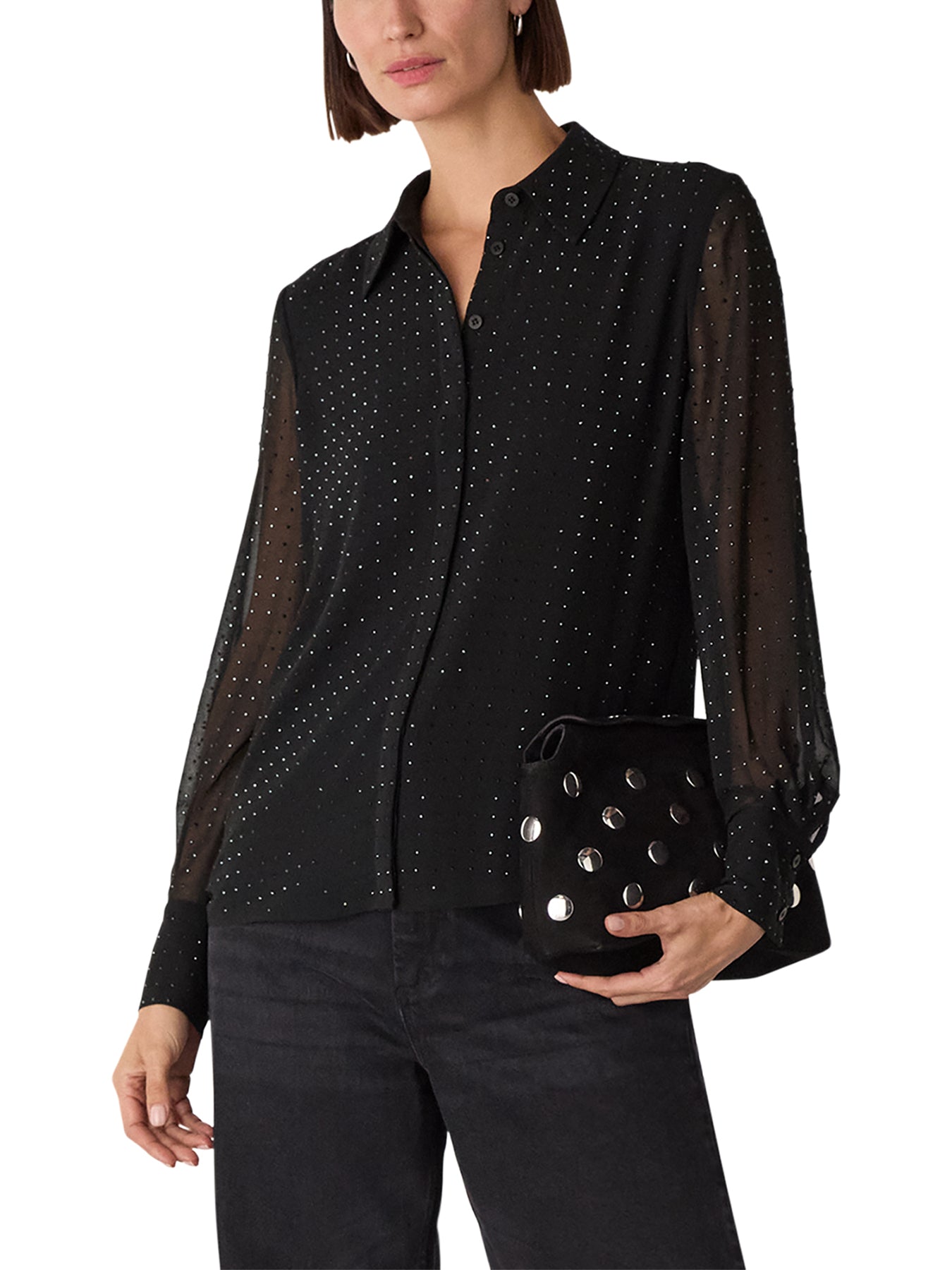 Hot Fix Sheer Shirt