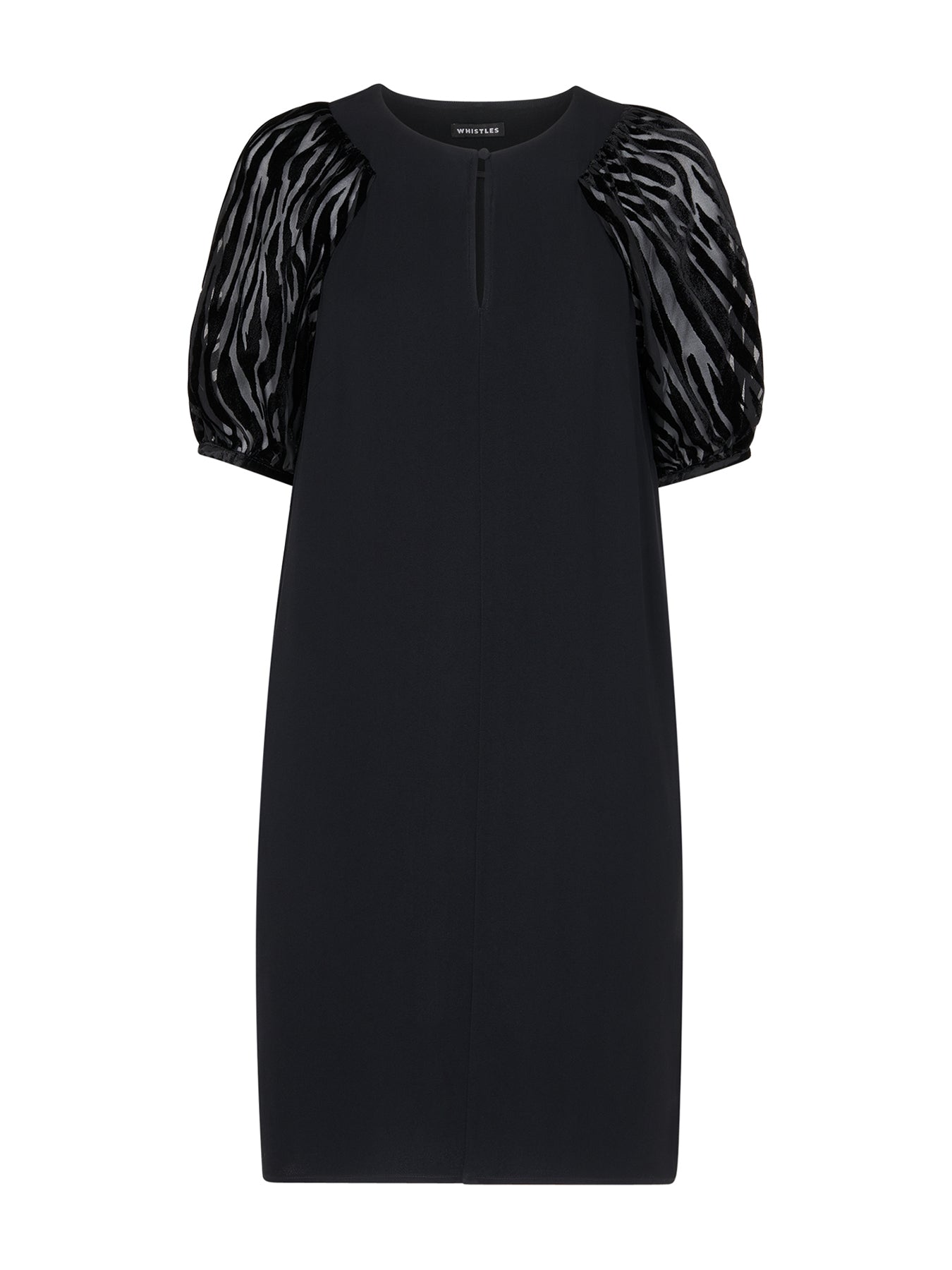 Lucy Zebra Velvet Sleeve Dress