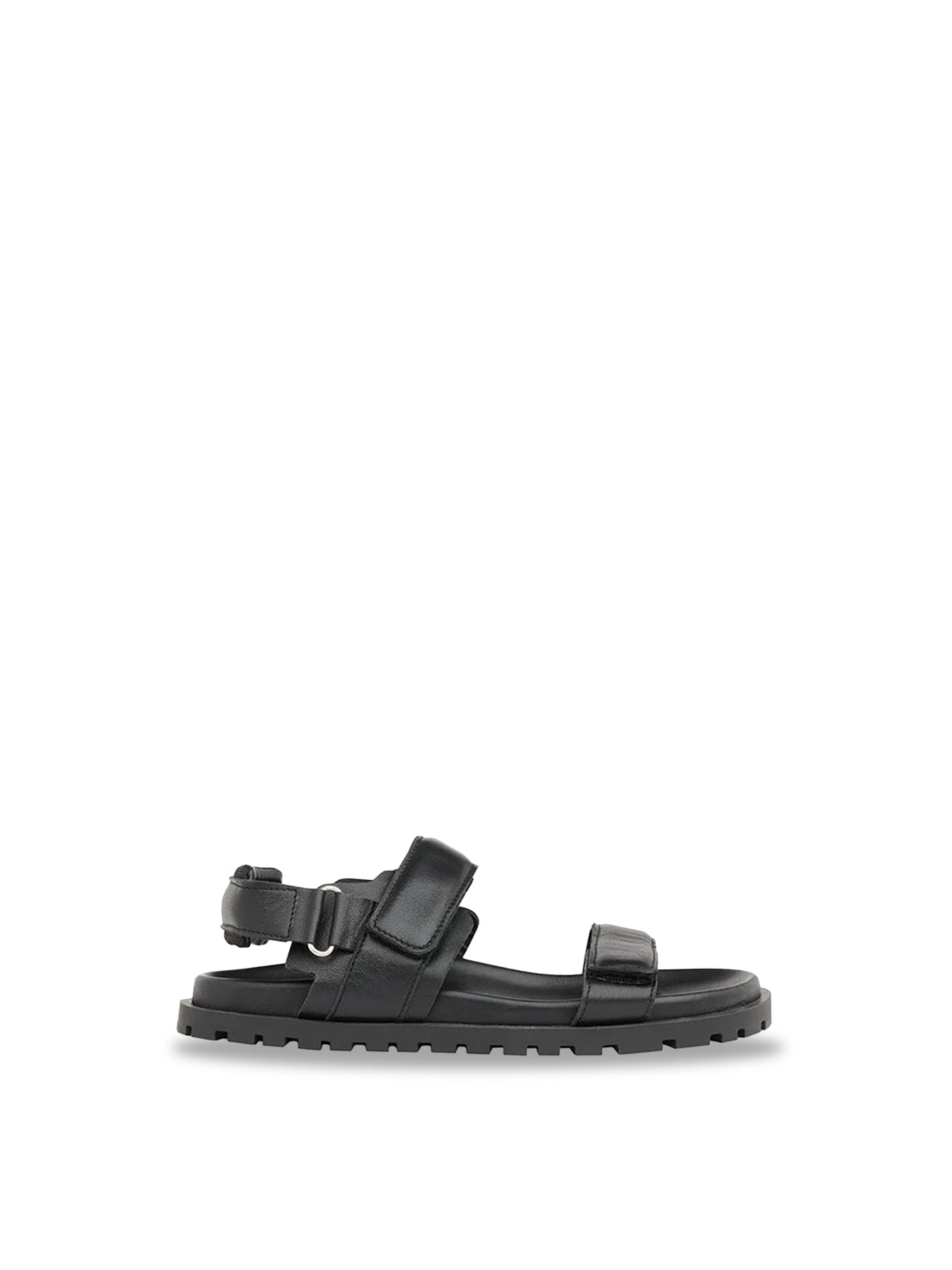 Ria Sporty Flat Sandals Black