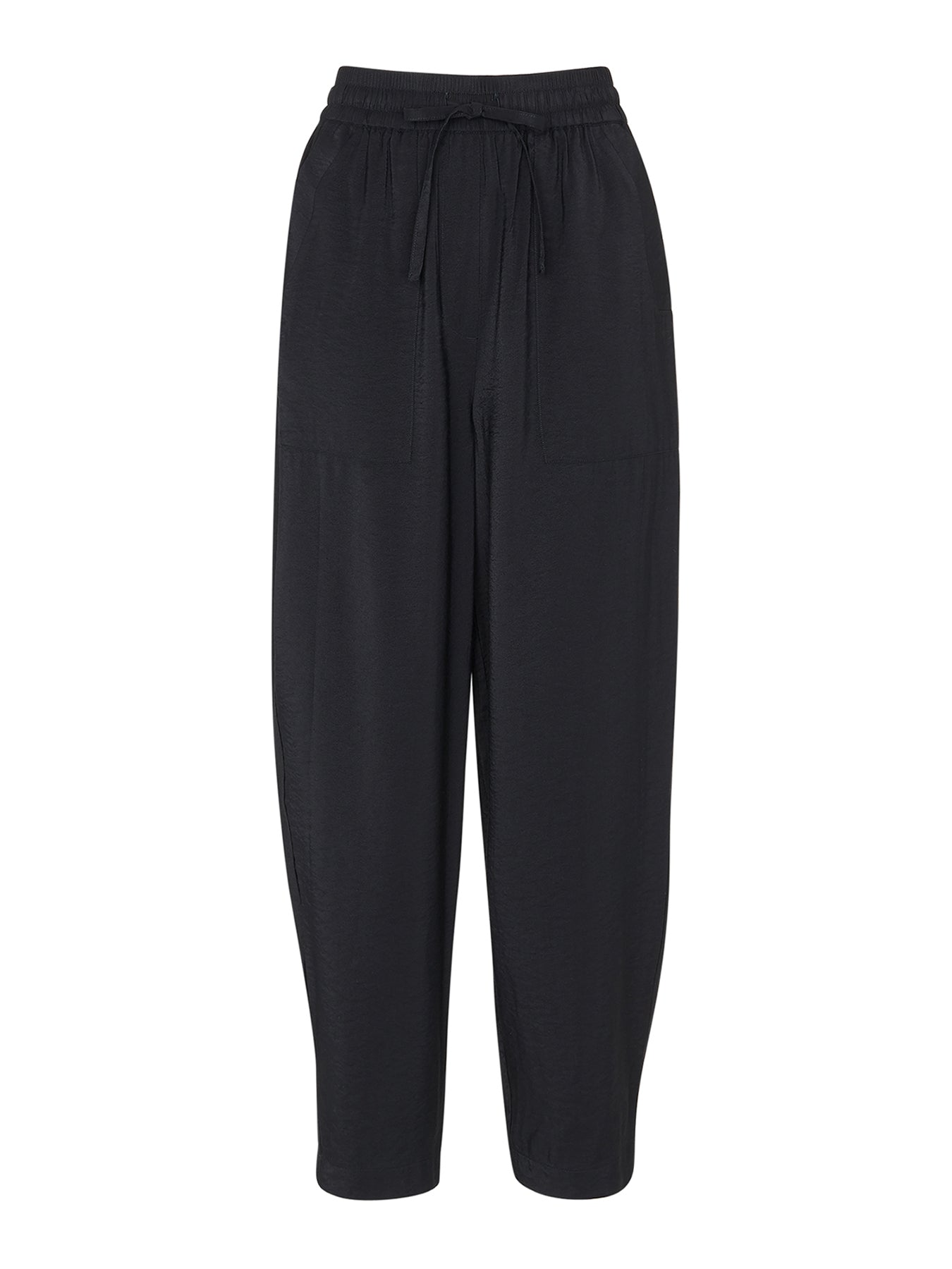 Tie Waist Trouser Black