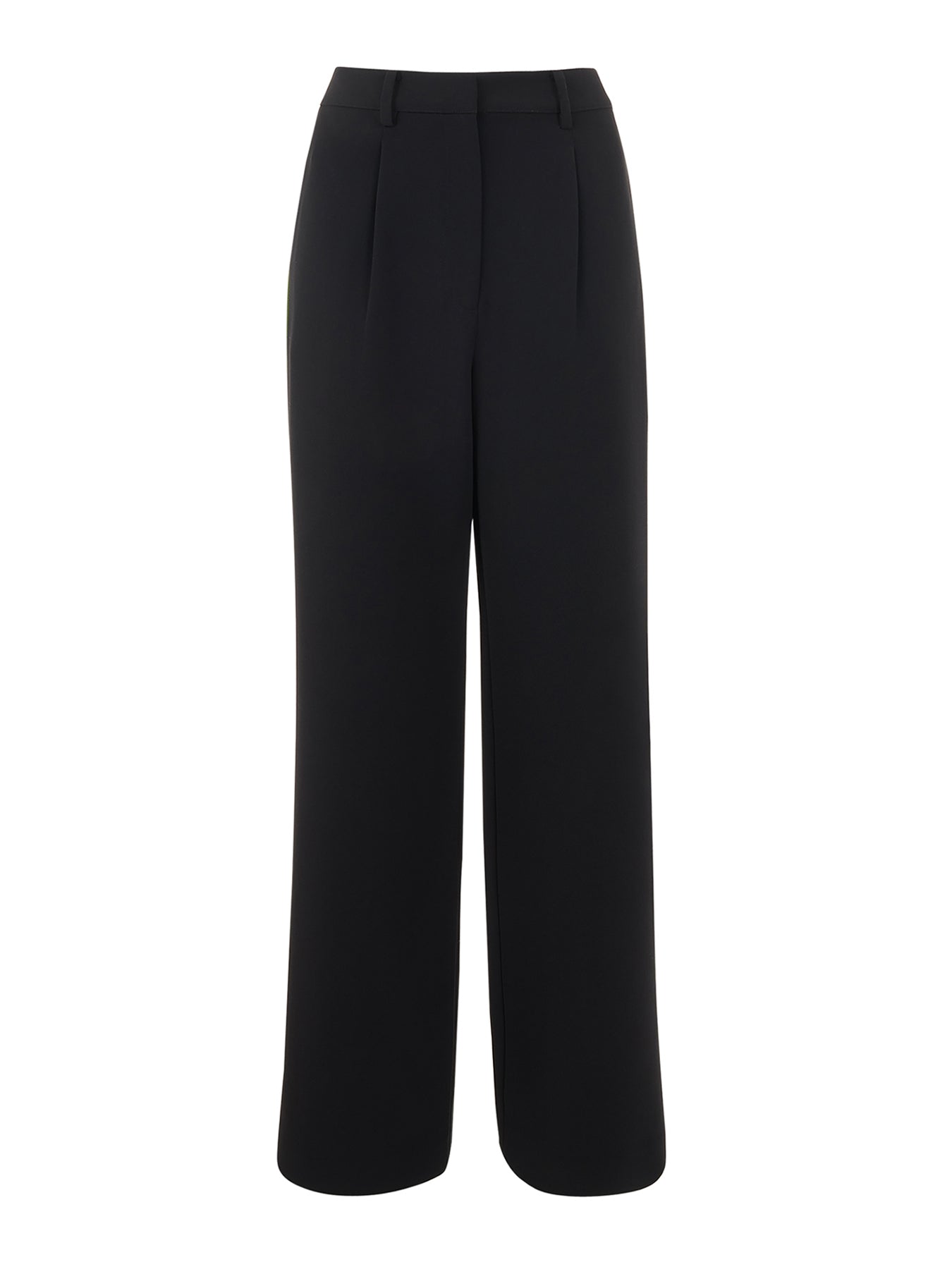 Crepe Side Stripe Trouser Black