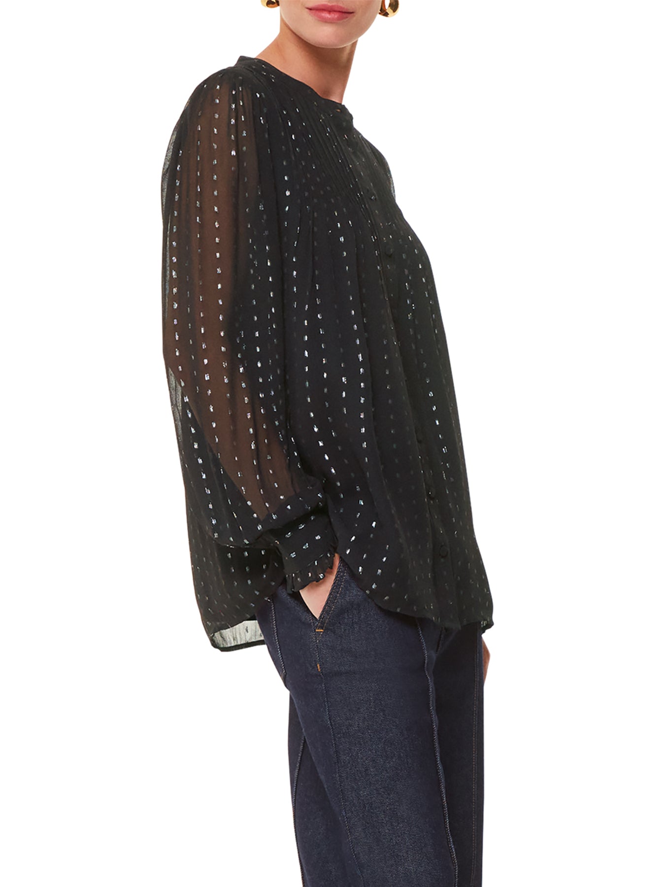 Metallic Stripe Shirt