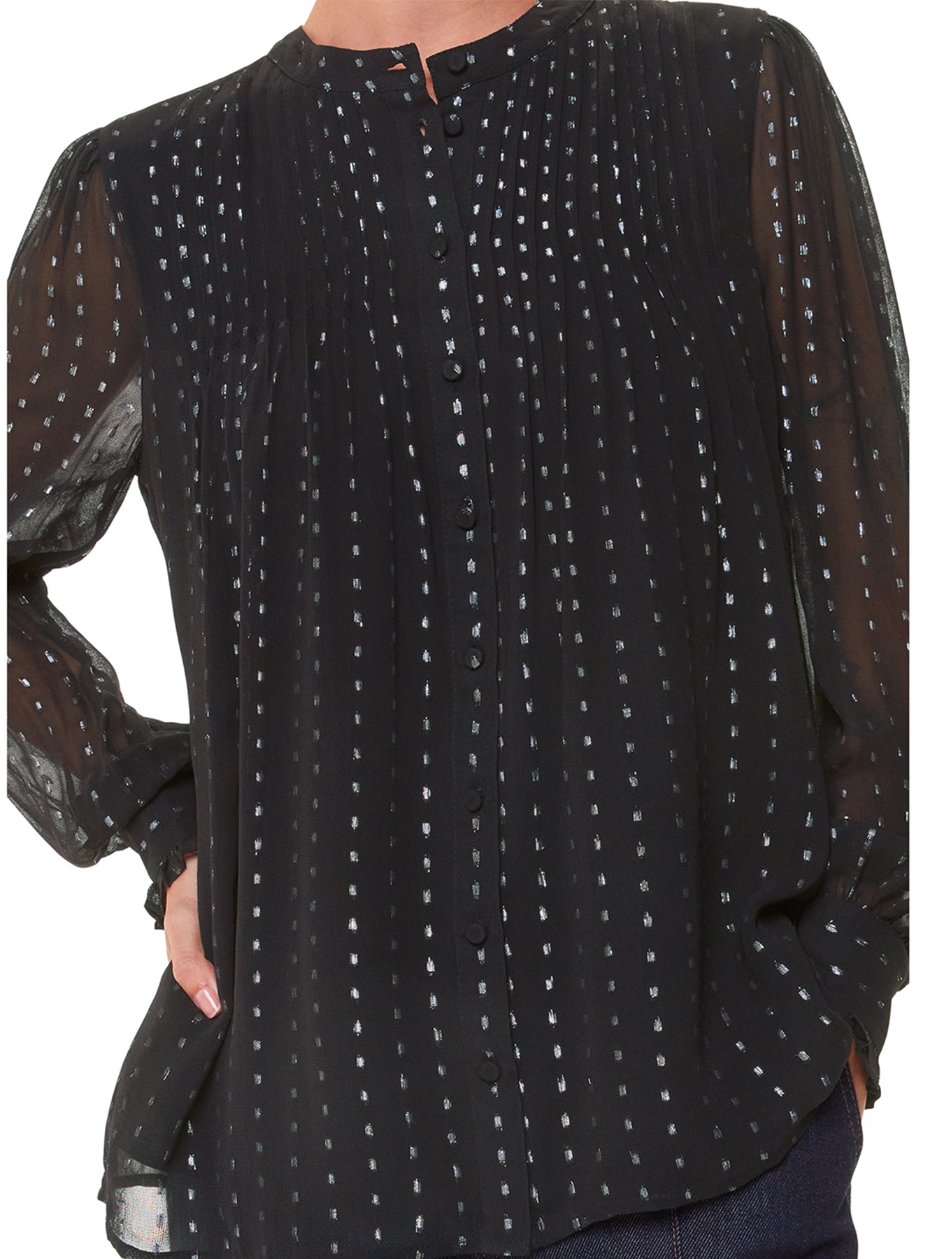 Metallic Stripe Shirt