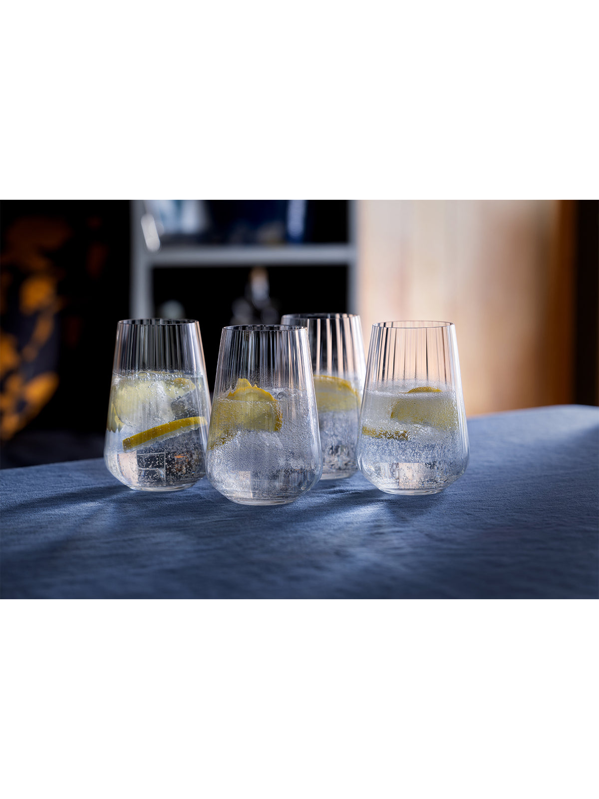 Cheers Optic Tall Tumblers Set of 4