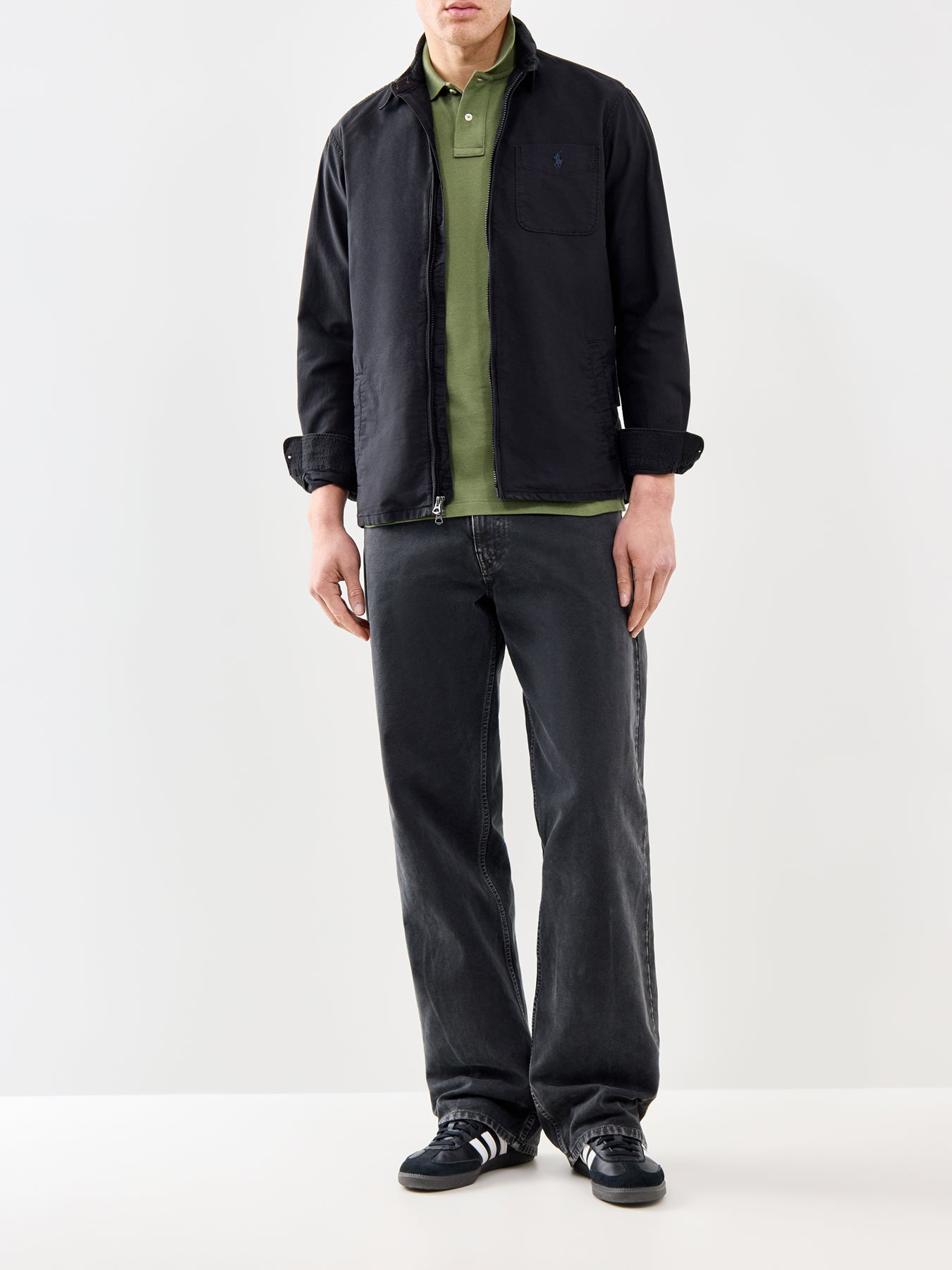 Custom Fit Polo Shirt Olive