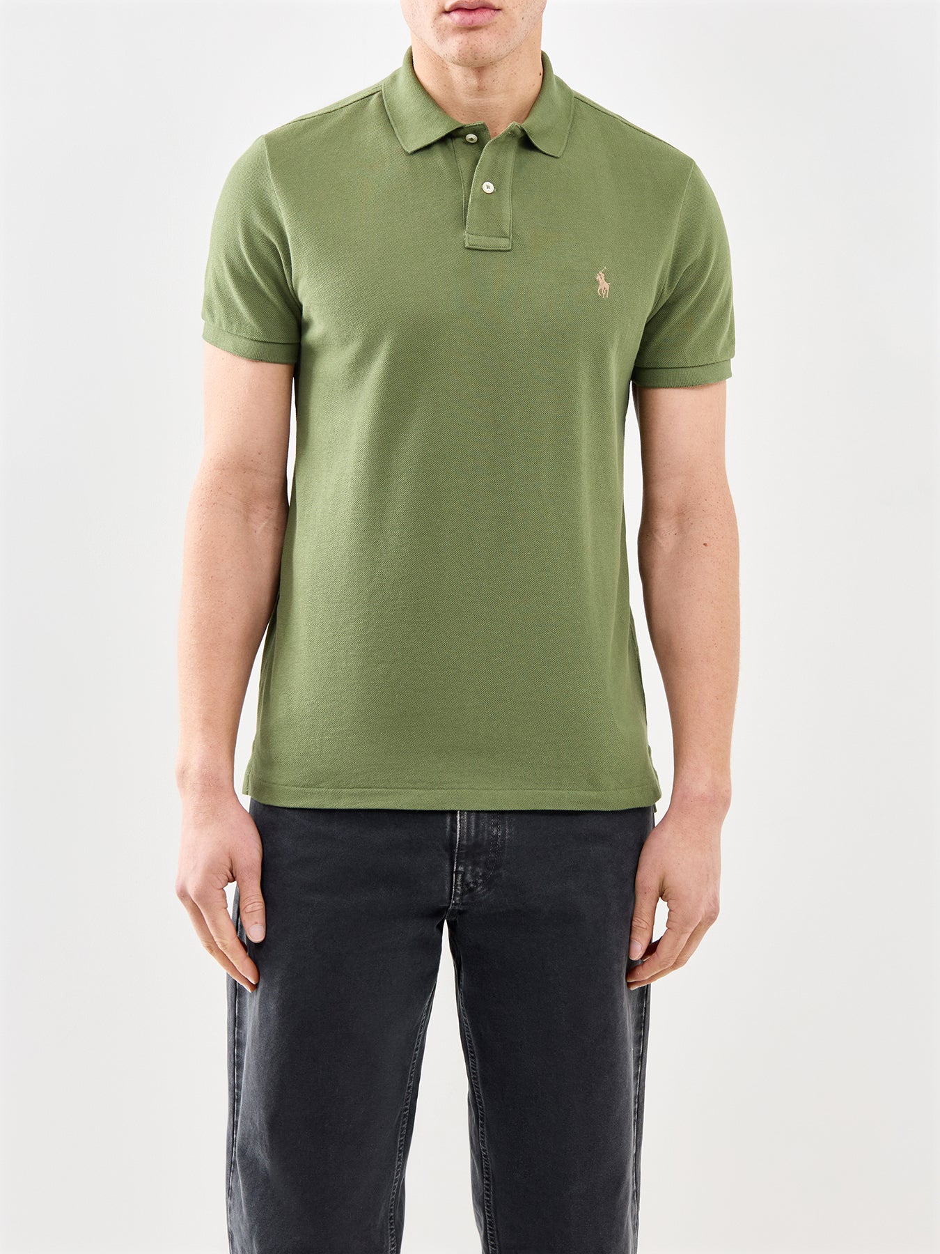 Custom Fit Polo Shirt Olive