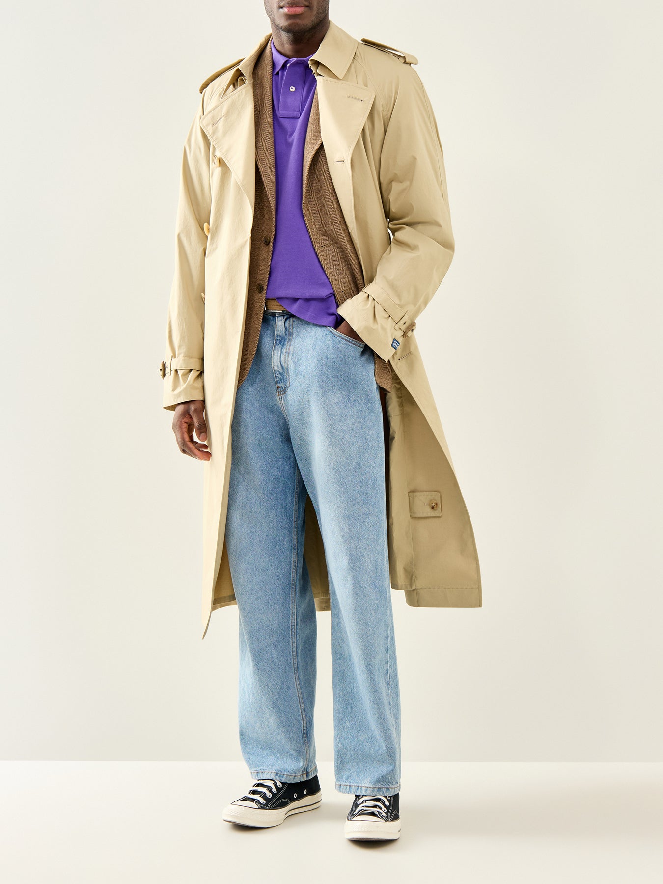 Custom Fit Polo Shirt Purple