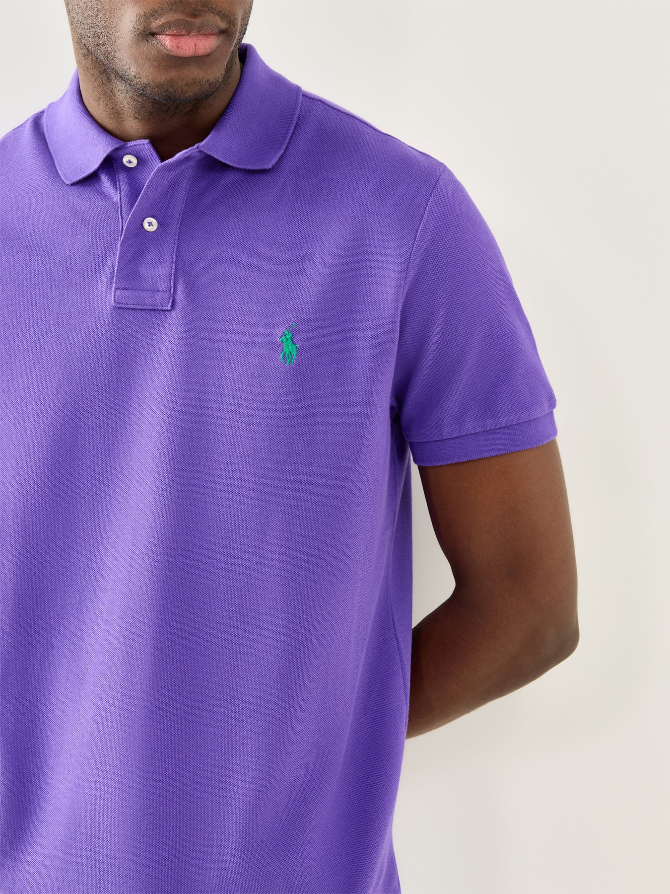 Custom Fit Polo Shirt Purple
