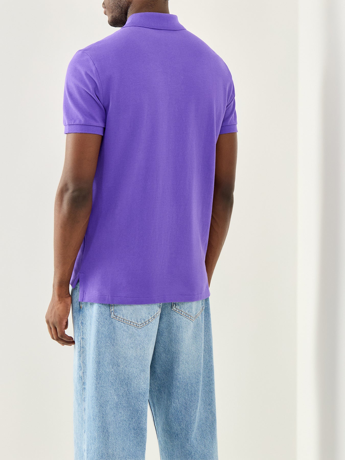 Custom Fit Polo Shirt Purple