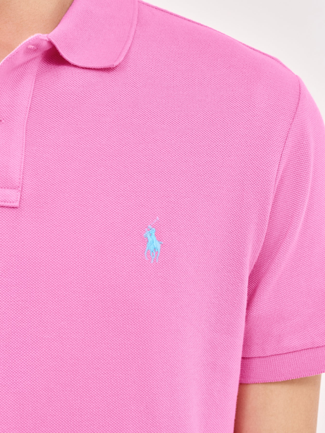 Custom Fit Polo Shirt Pink