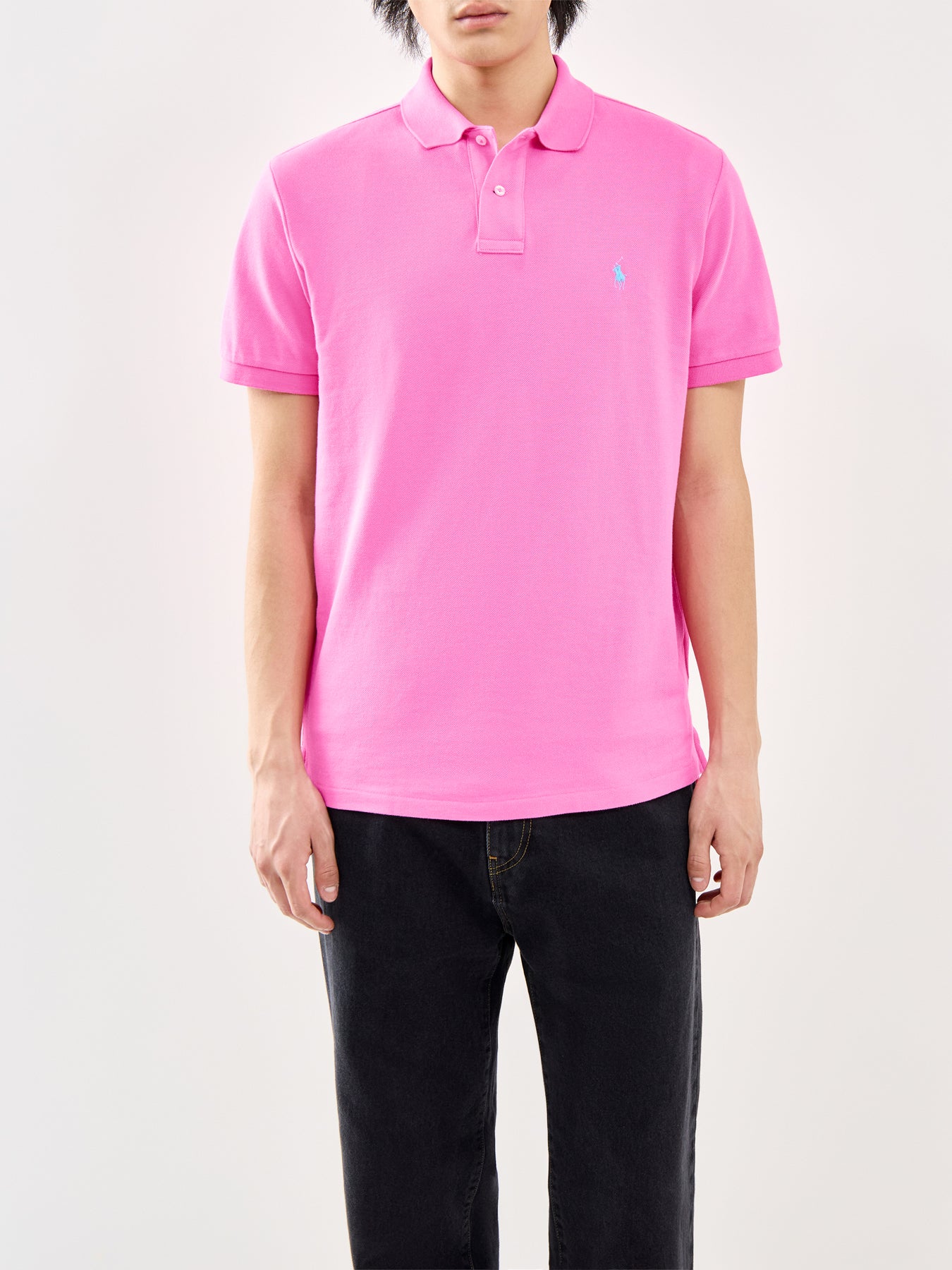 Custom Fit Polo Shirt Pink