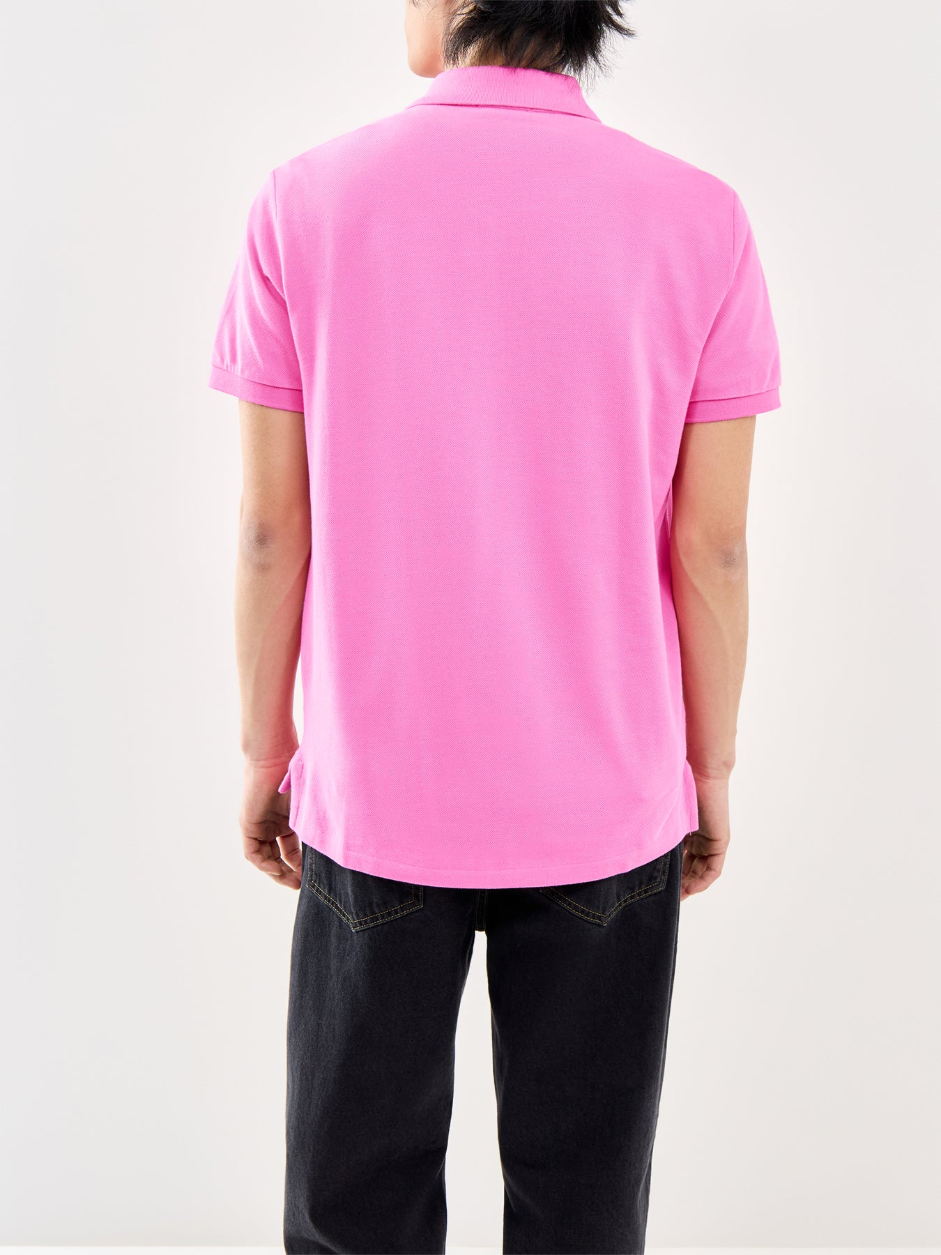 Custom Fit Polo Shirt Pink