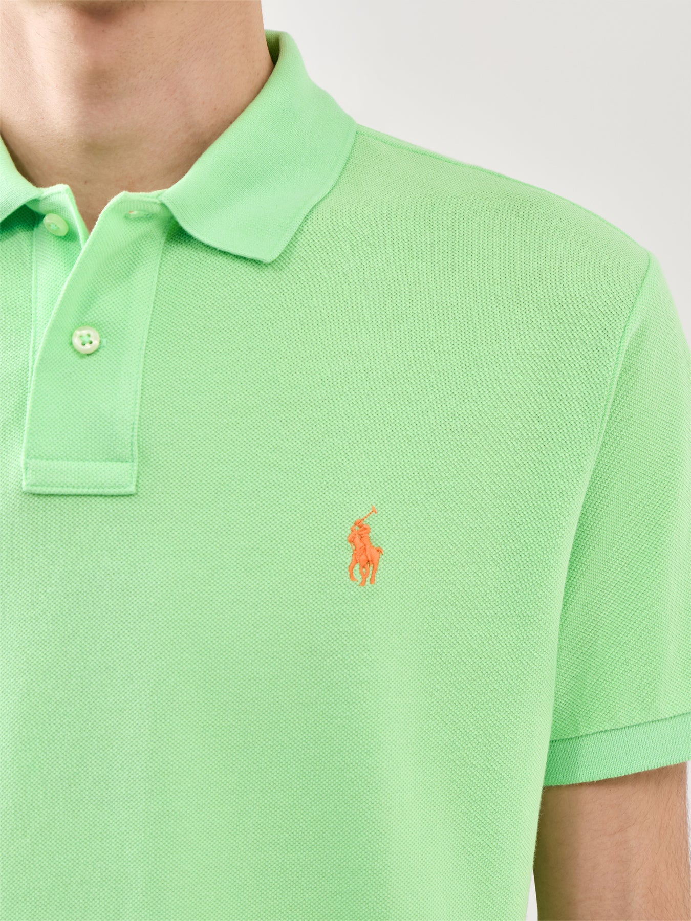 Custom Fit Polo Shirt Green