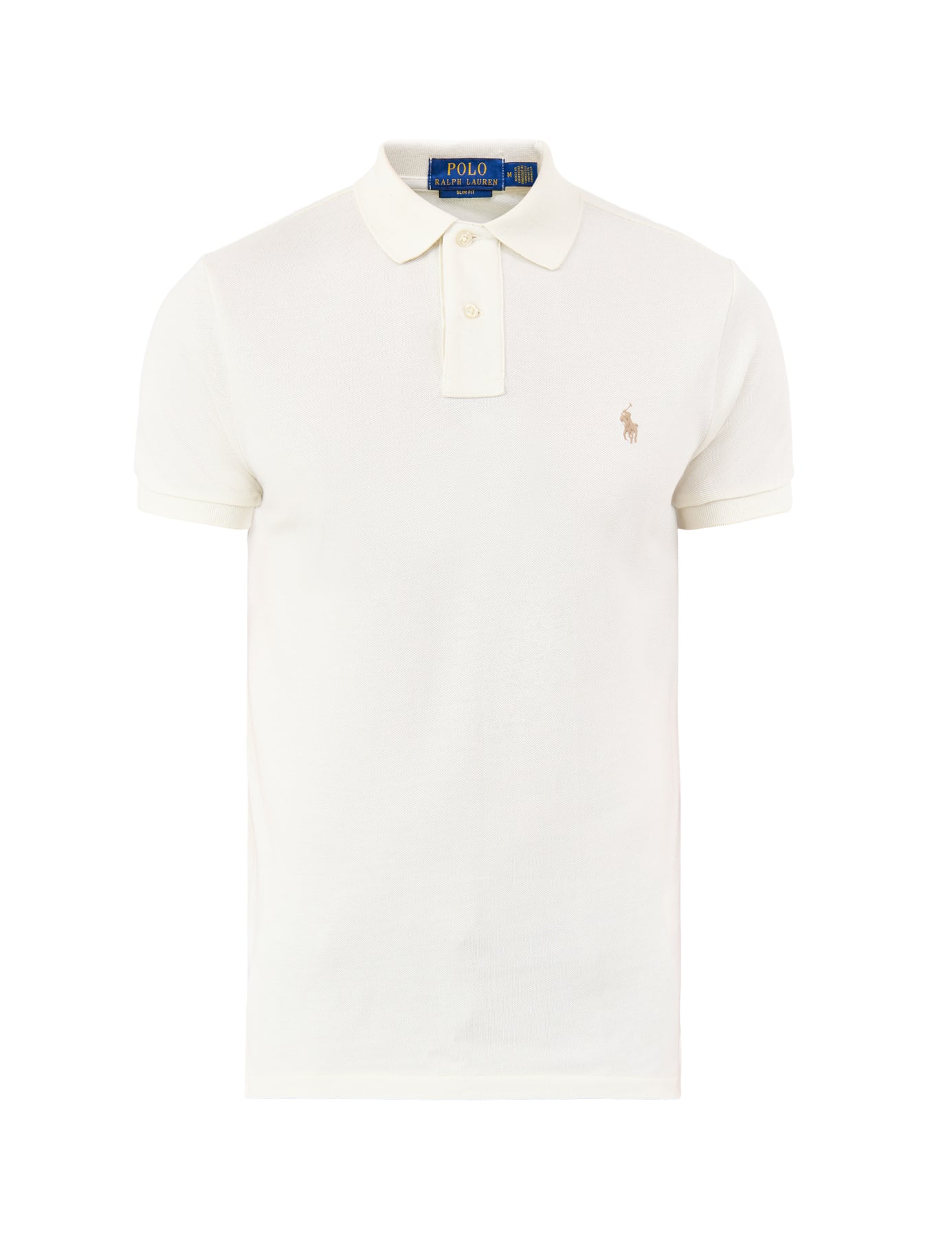 Slim Fit Polo Shirt Cream