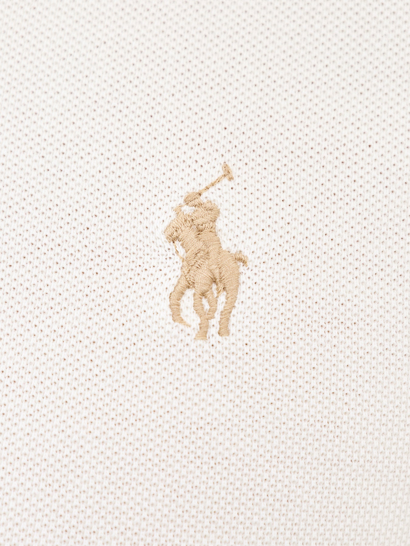 Slim Fit Polo Shirt Cream