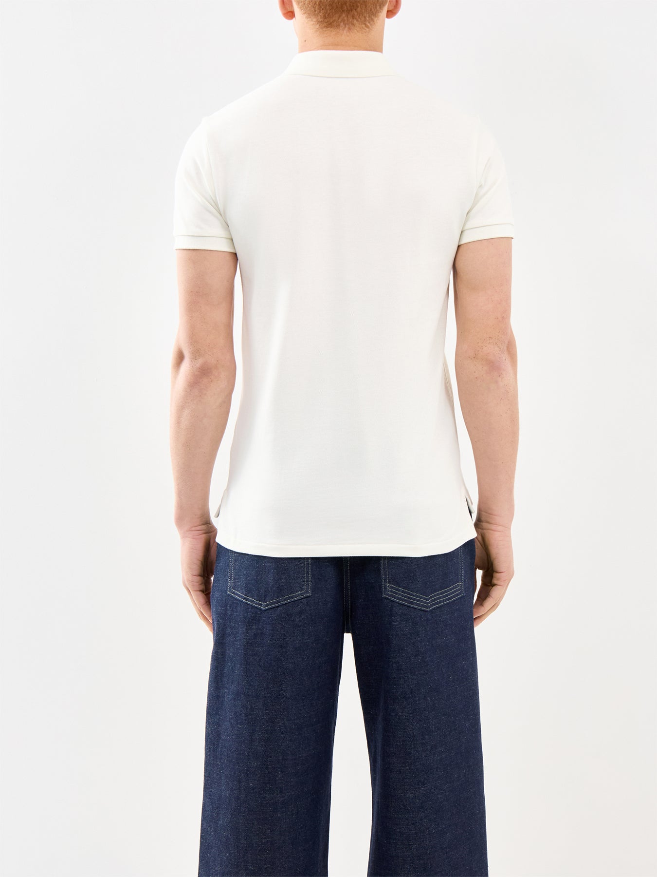 Slim Fit Polo Shirt Cream