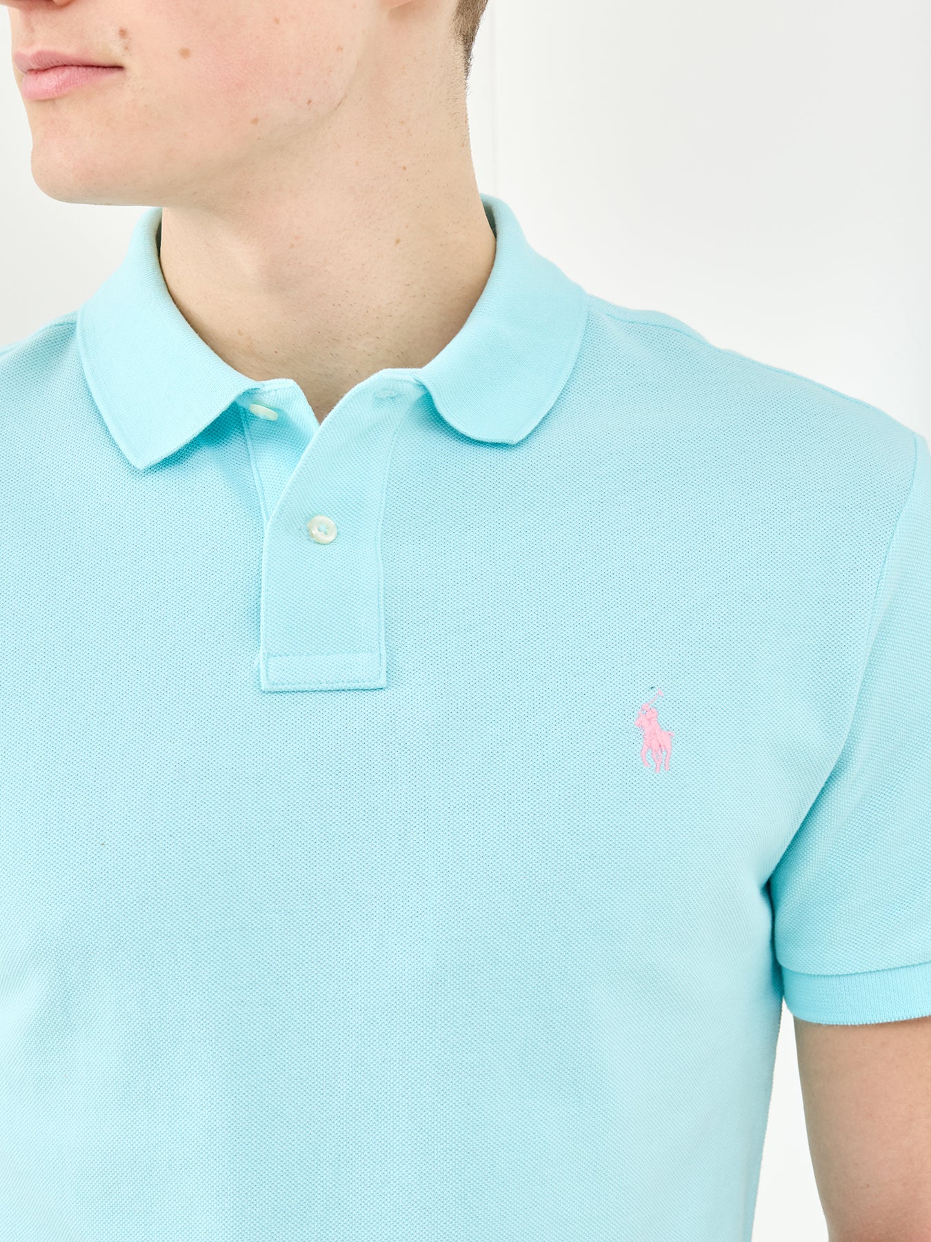 Classic Cotton Polo Shirt Blue