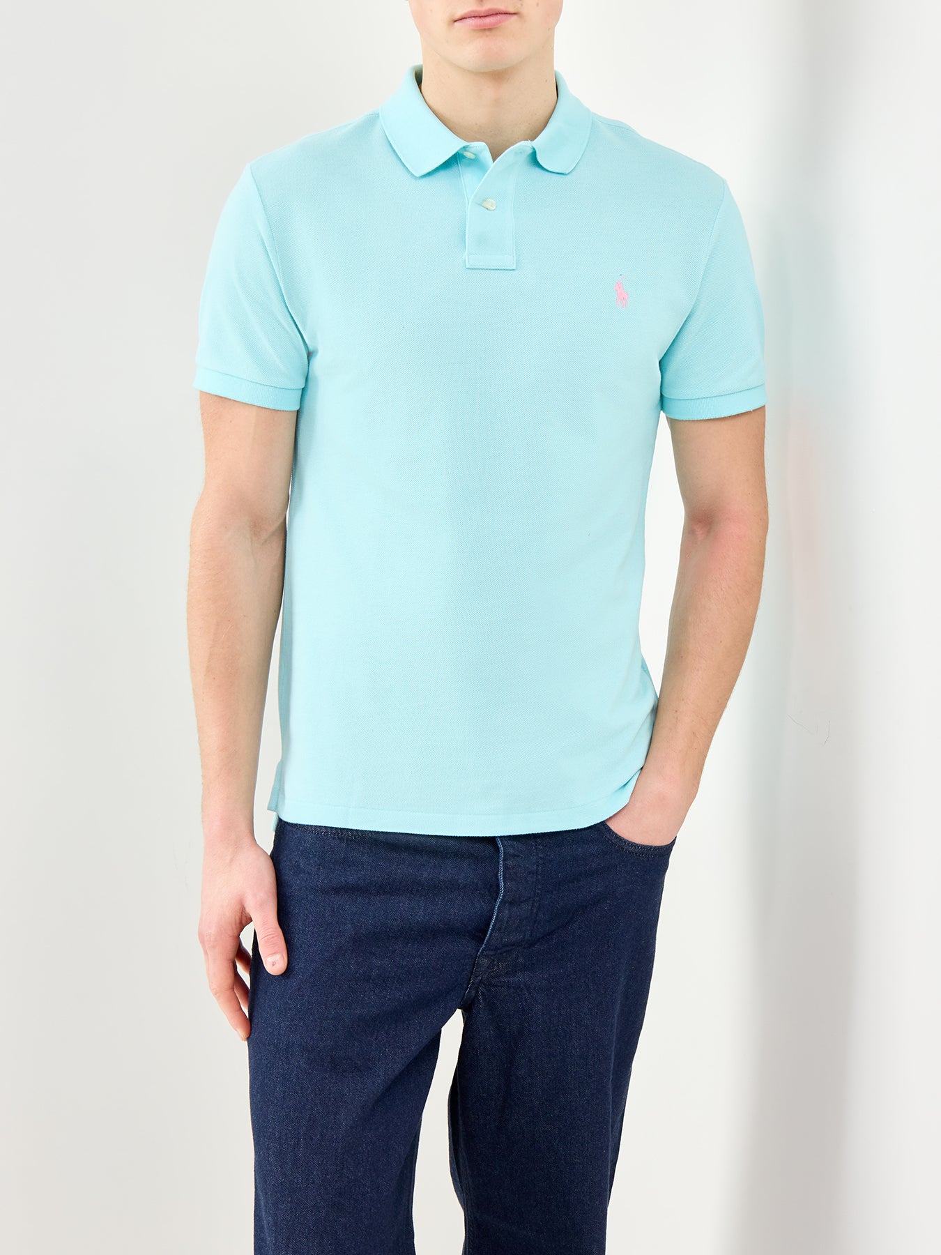 Classic Cotton Polo Shirt Blue