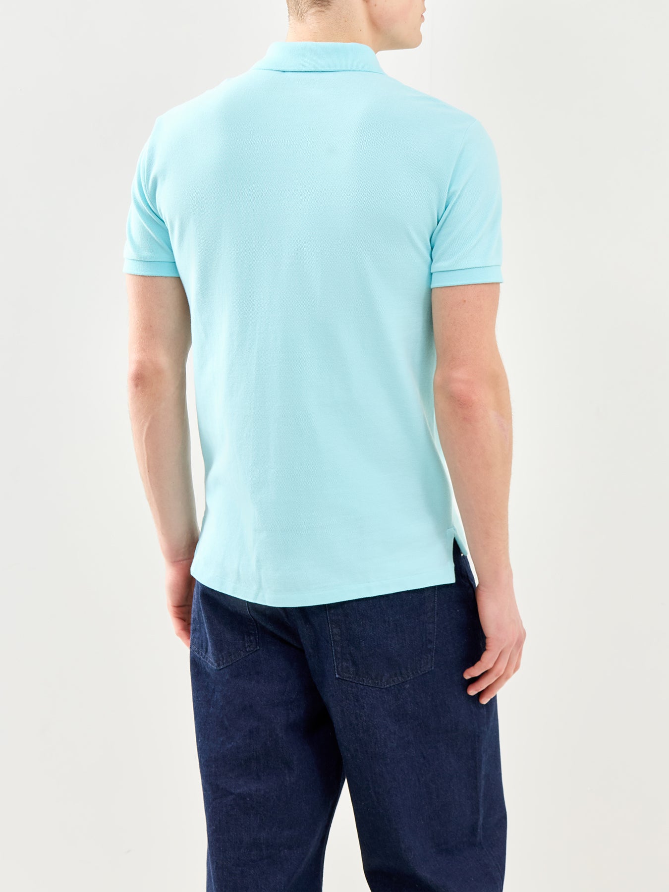 Classic Cotton Polo Shirt Blue