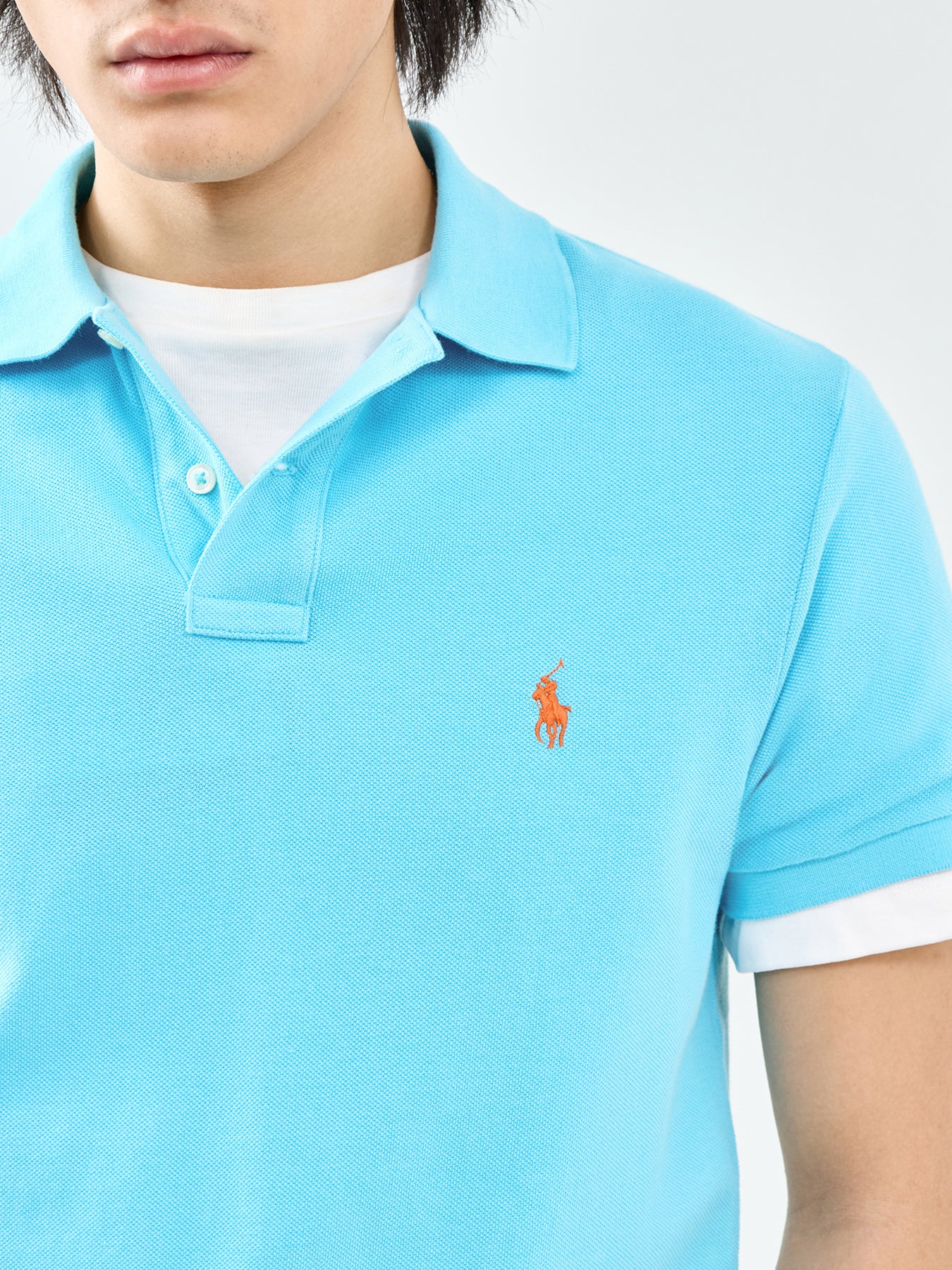 Slim Fit Polo Shirt Blue