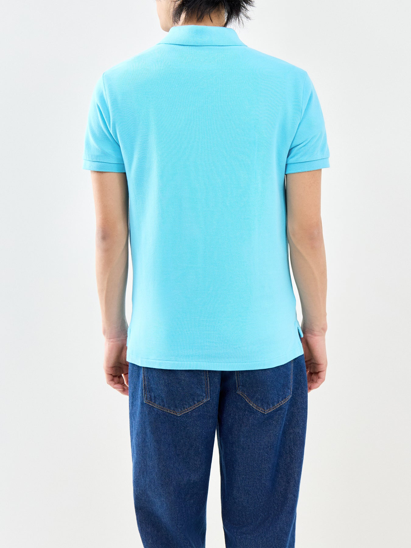 Slim Fit Polo Shirt Blue