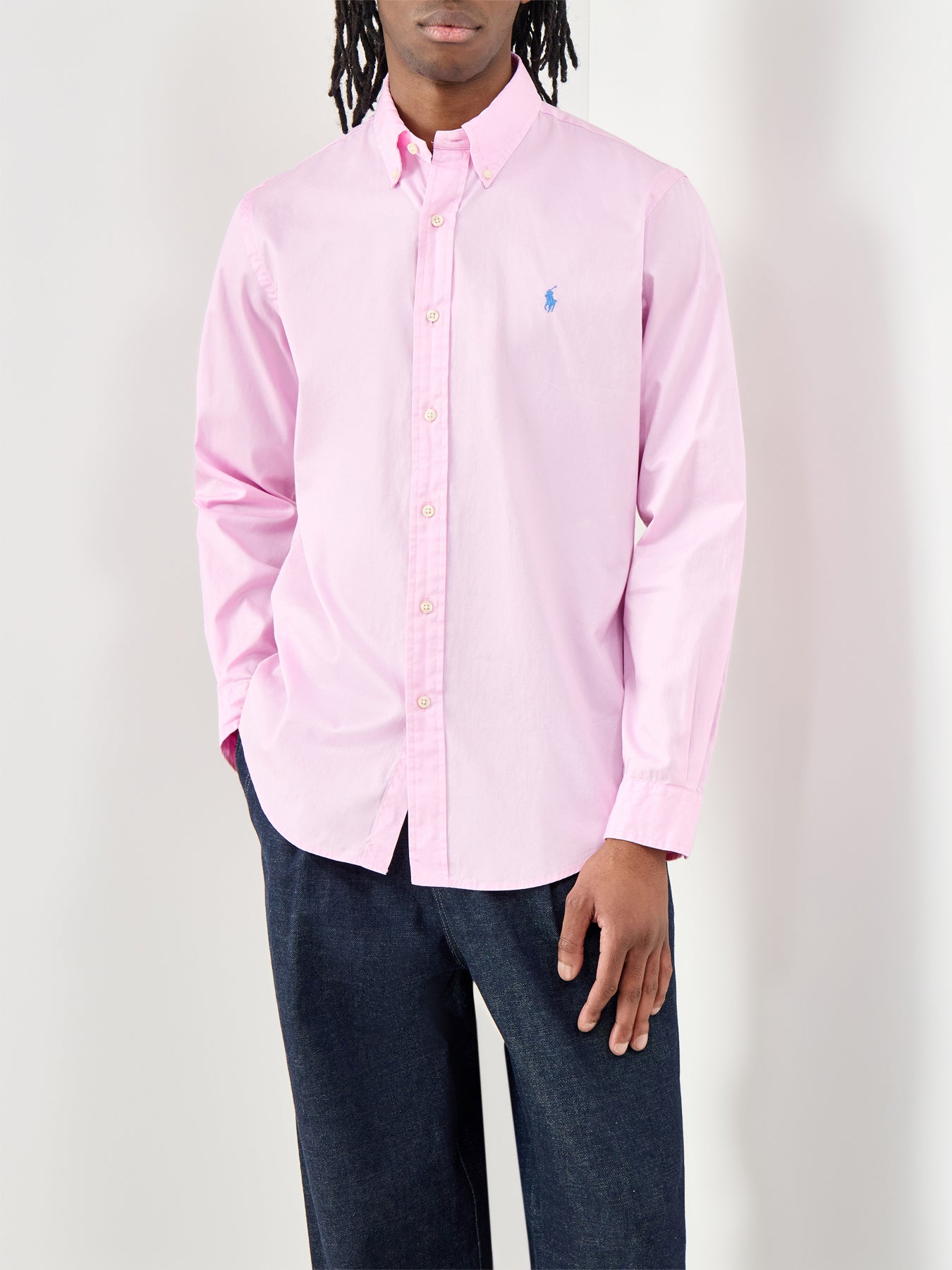 Ralph Lauren Custom Fit Twill Shirt Carmel Pink