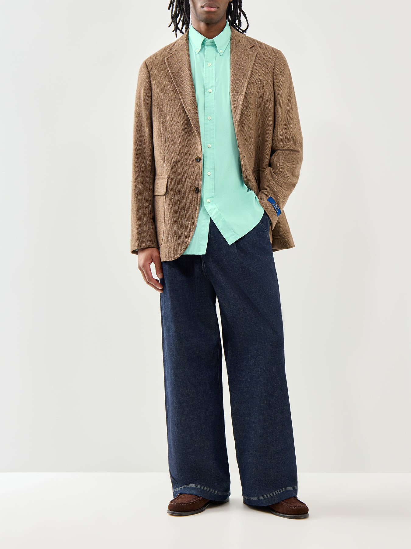 Ralph Lauren Custom Fit Twill Shirt Celadon