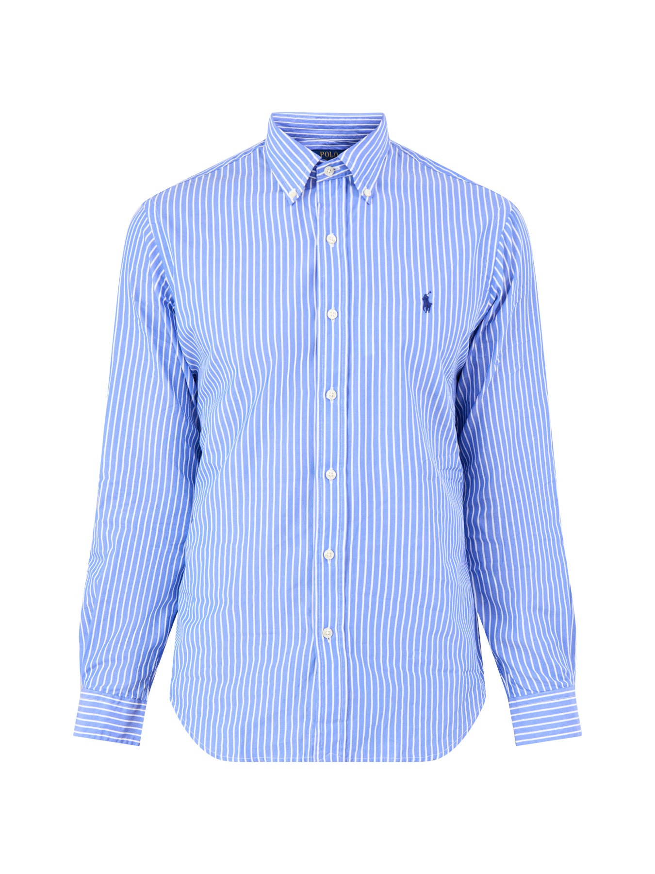 Custom Fit Stripe Shirt Blue