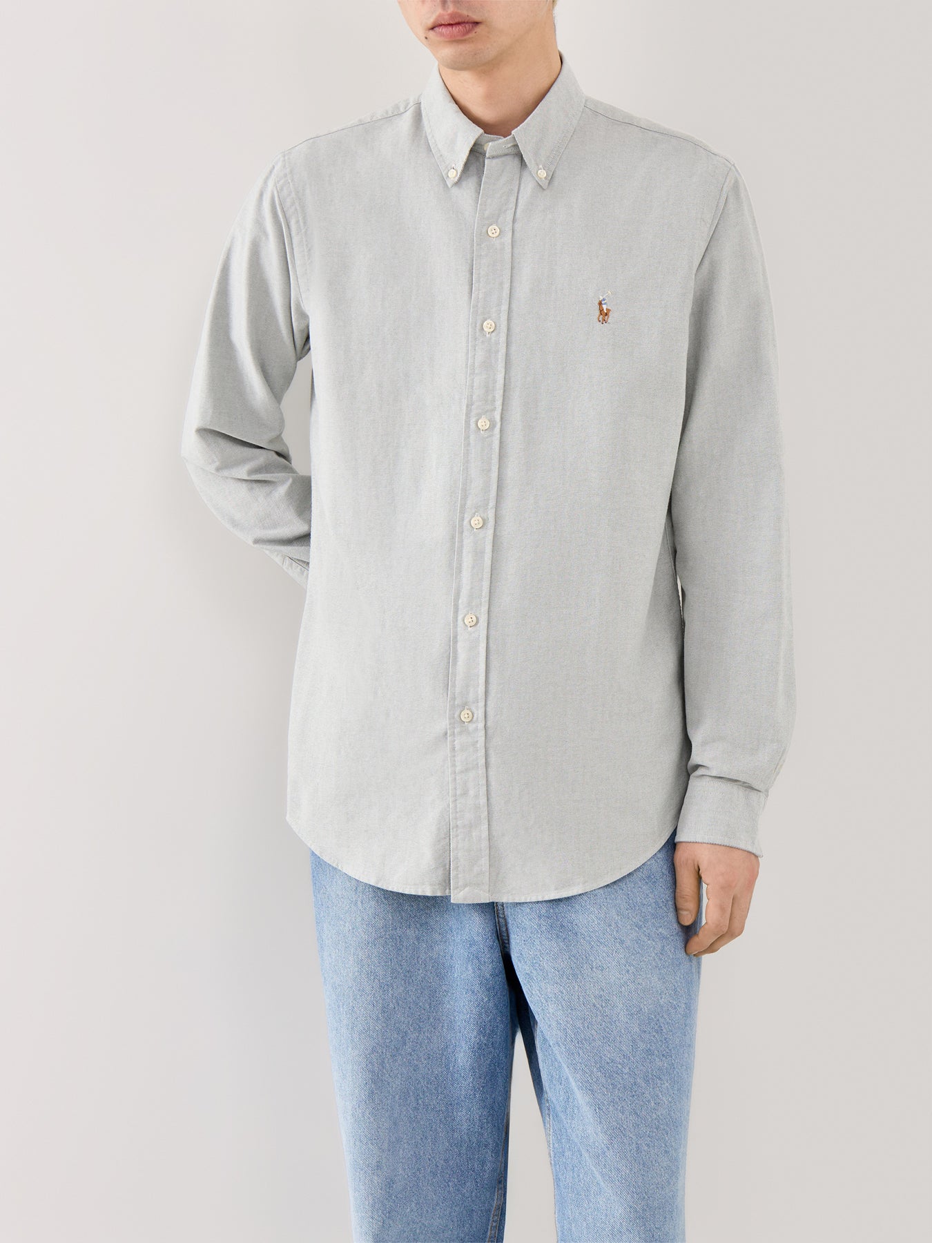 Custom Fit Oxford Shirt Green