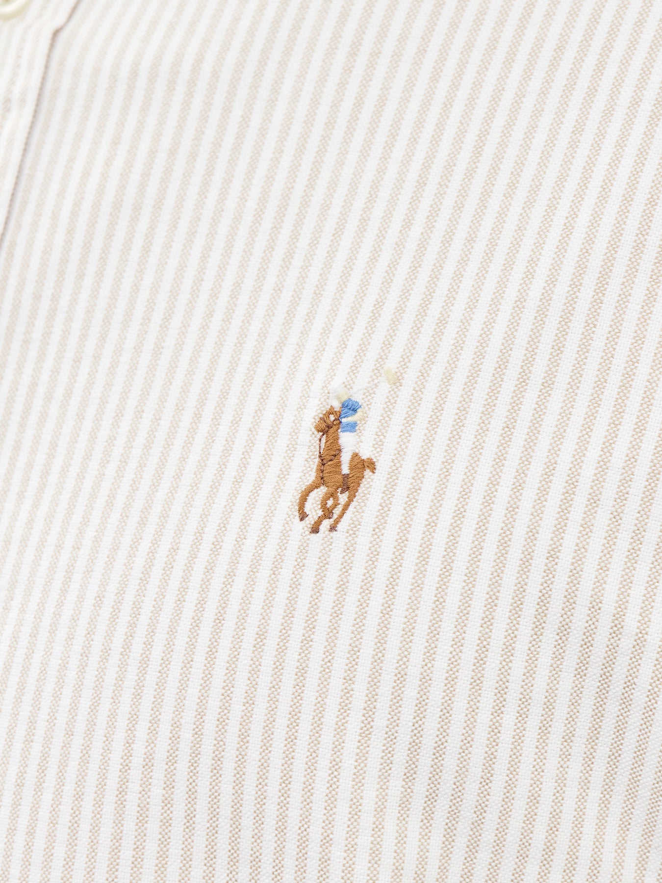 Striped Oxford Shirt Beige