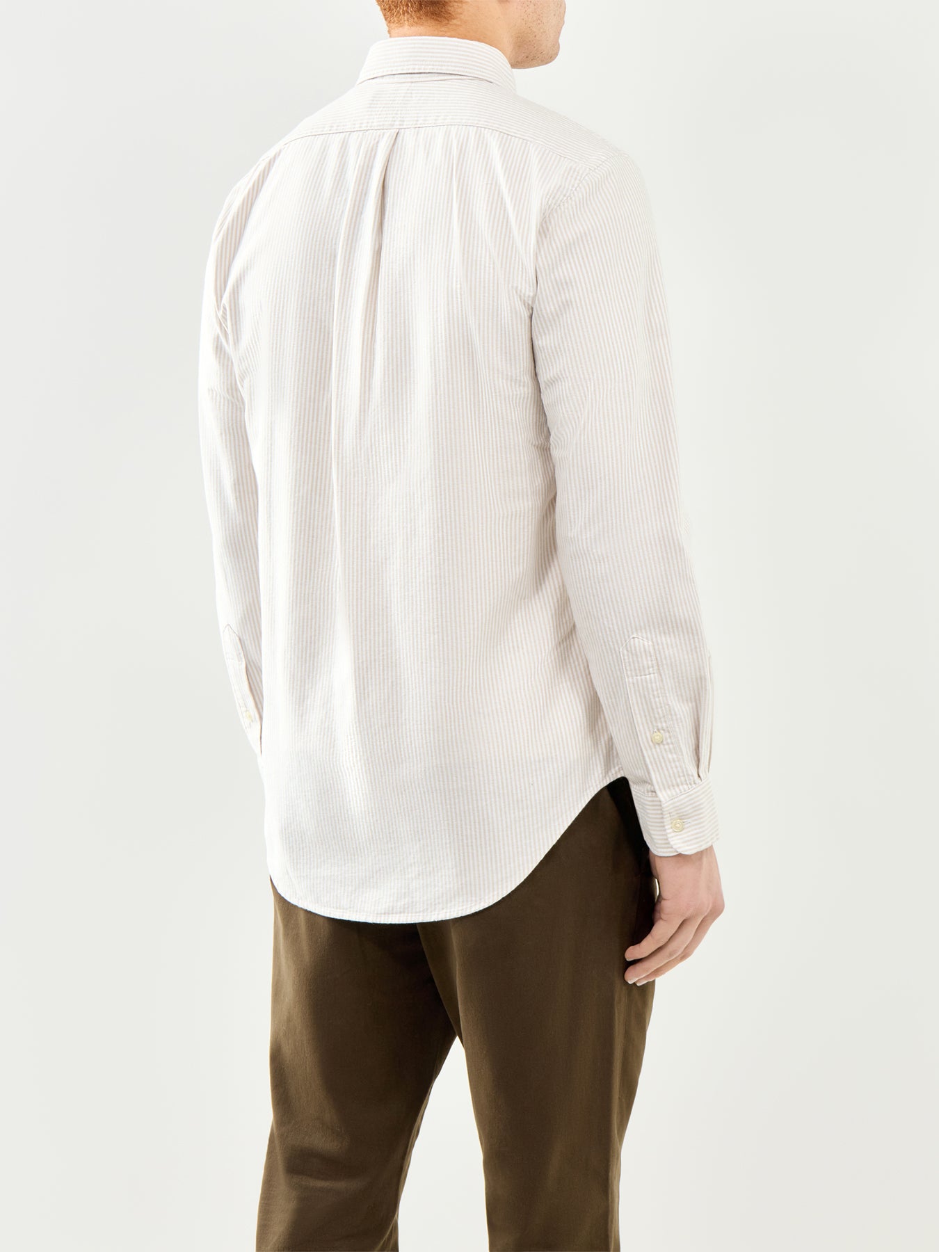 Striped Oxford Shirt Beige
