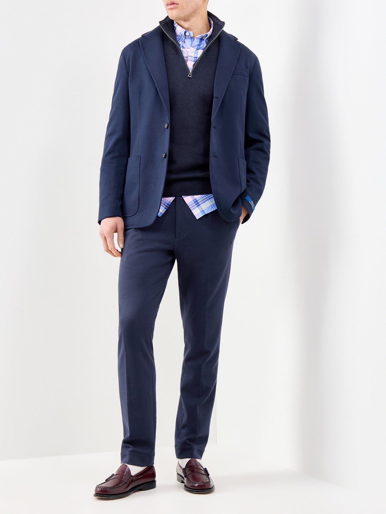 Custom Fit Oxford Check Shirt Multi