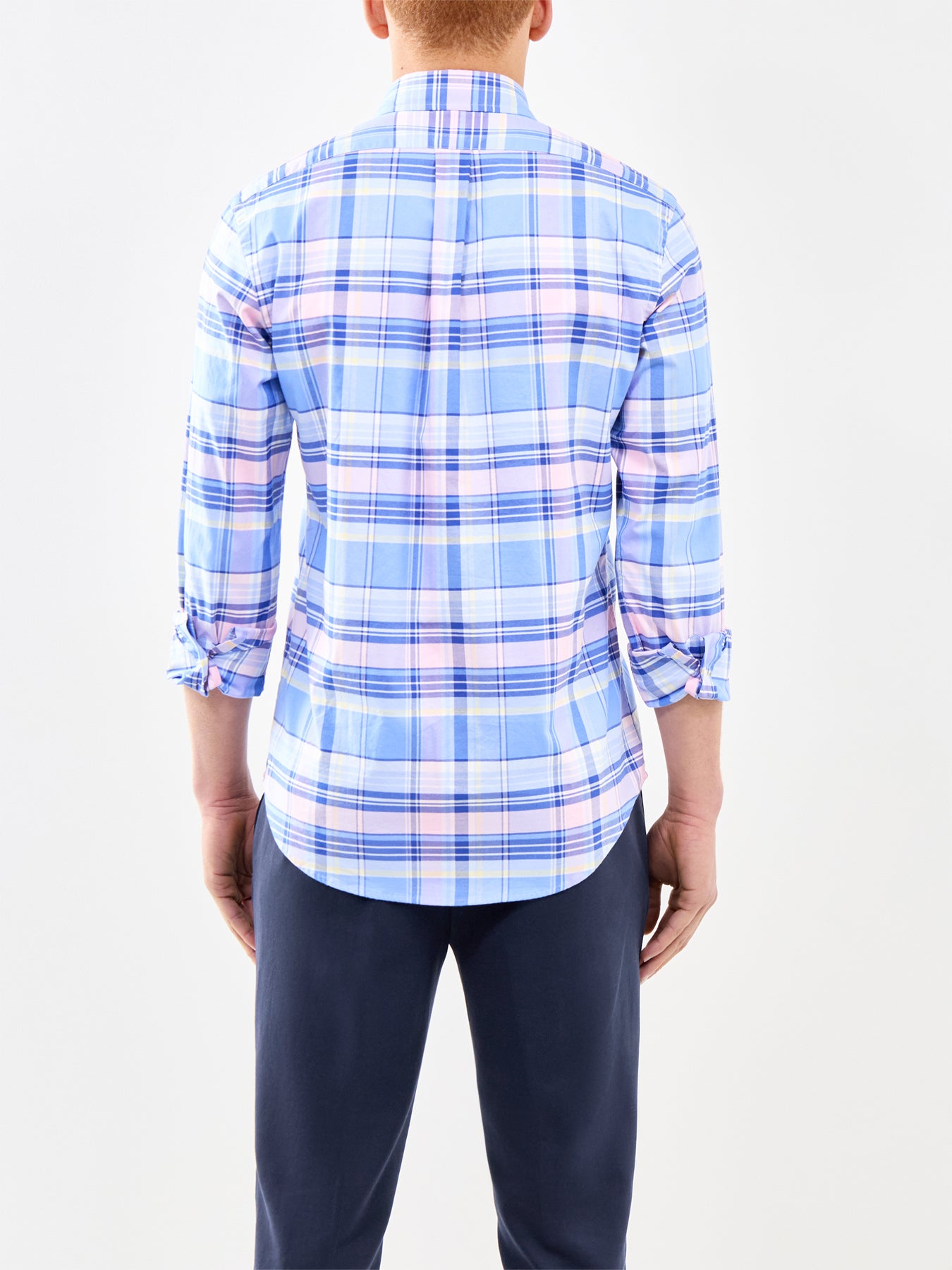 Custom Fit Oxford Check Shirt Multi