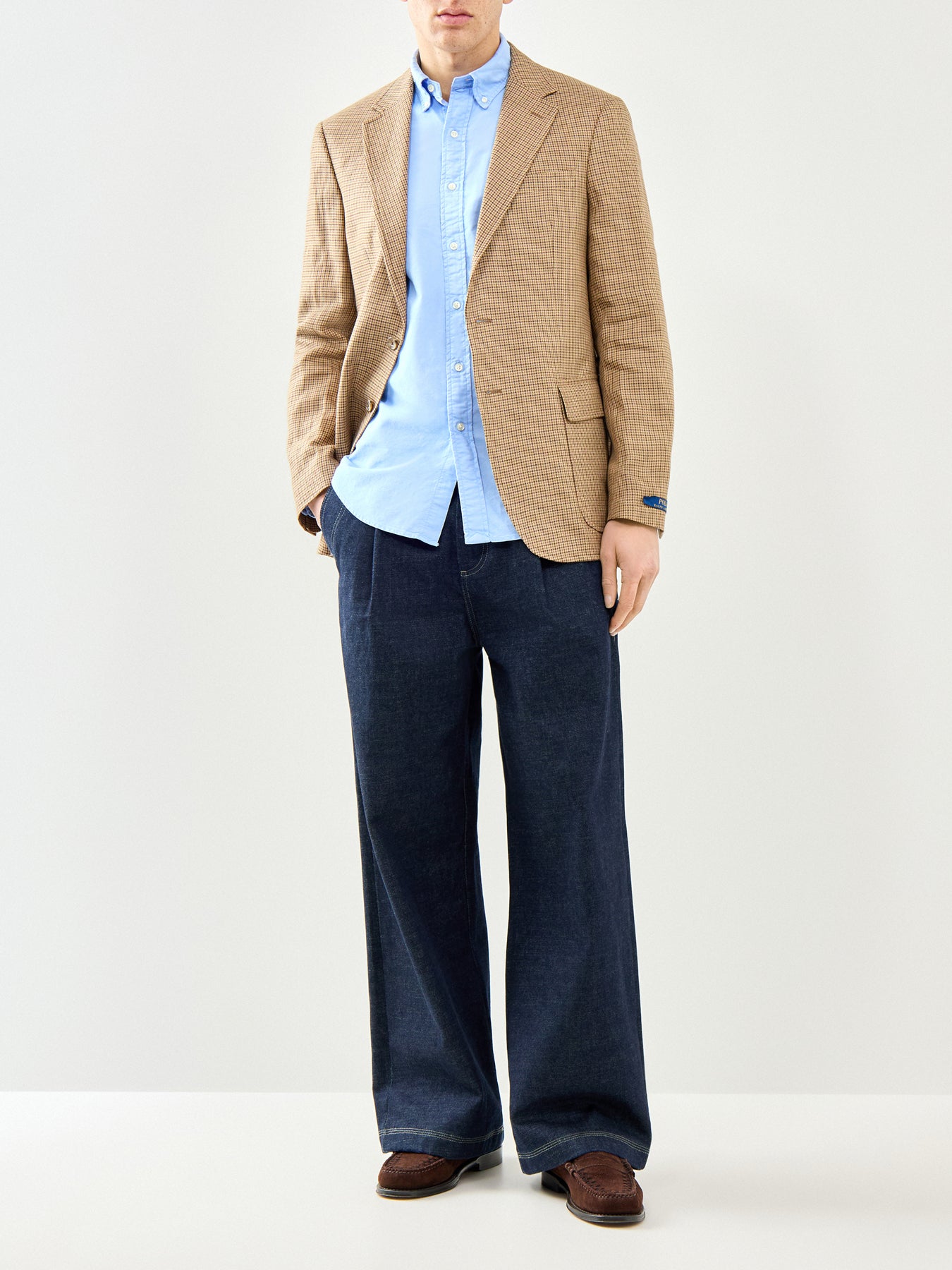 Garment-Dyed Oxford Shirt Blue